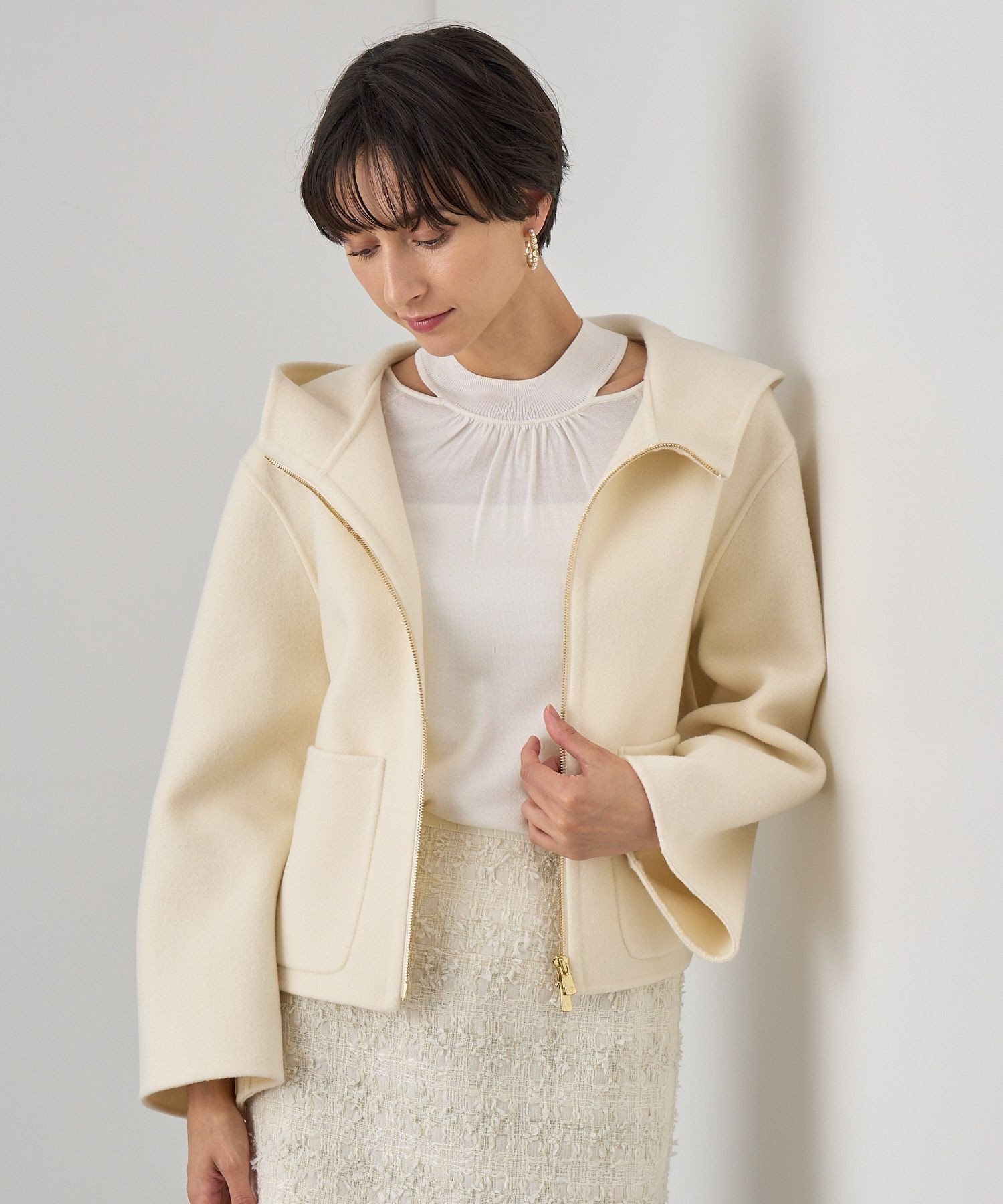 ANAYI｜シャルムリバーフードブルゾン | Rakuten Fashion(楽天