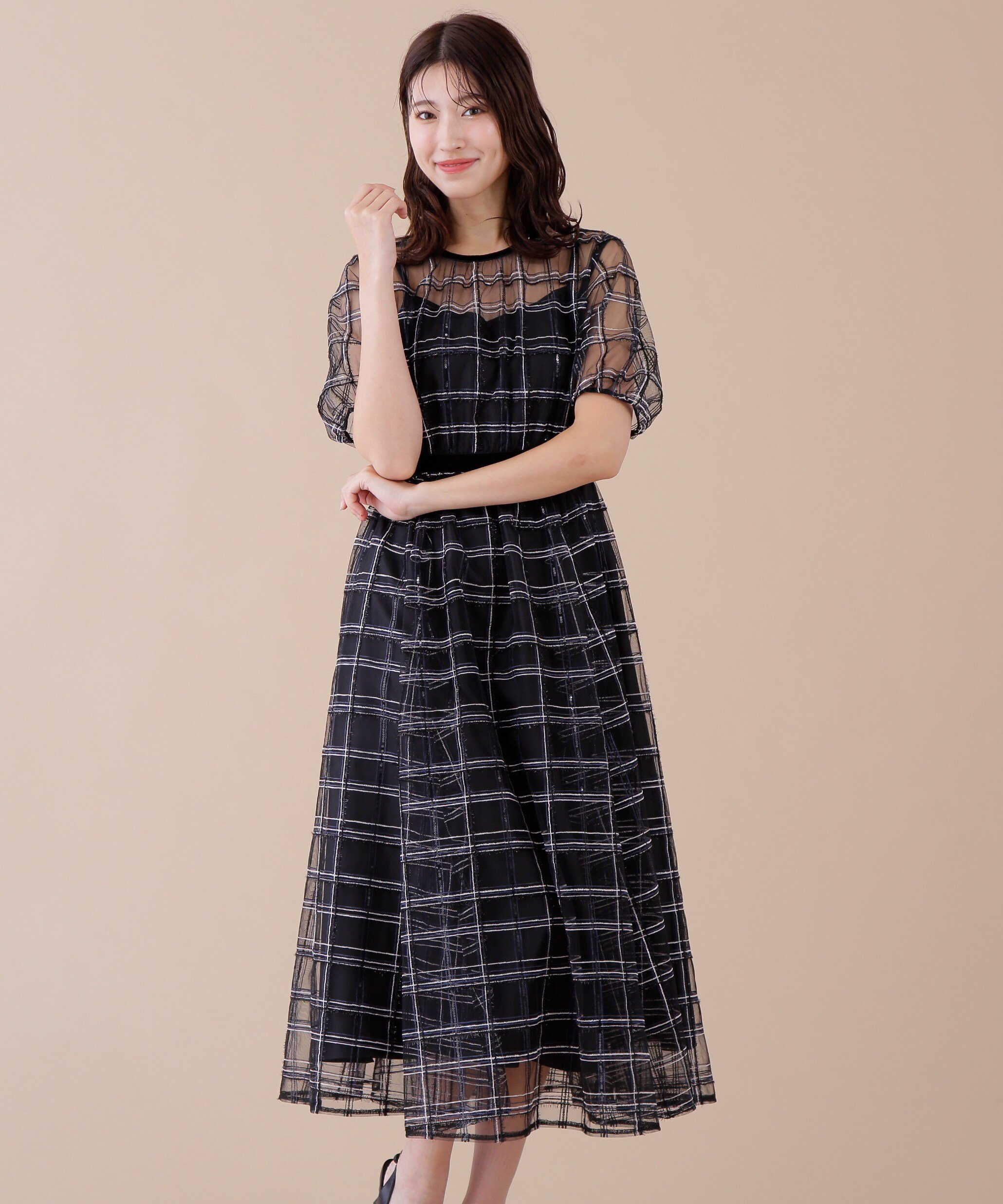JILL by JILL STUART｜ベロアリボンシアーワンピース | Rakuten
