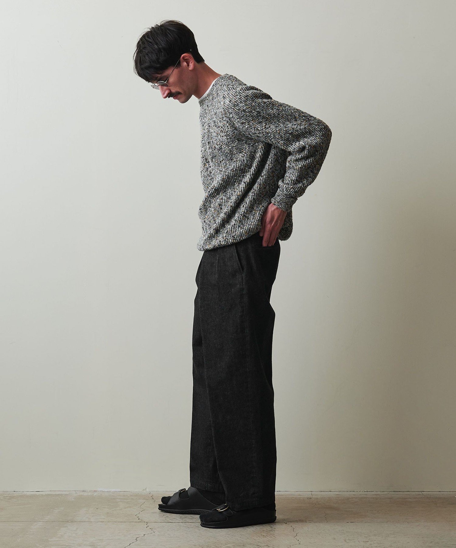 Steven Alan ツープリーツ ドレス トラウザーズ STEVEN ALAN（スティーブンアラン） スラックス 13.5oz デニム イン