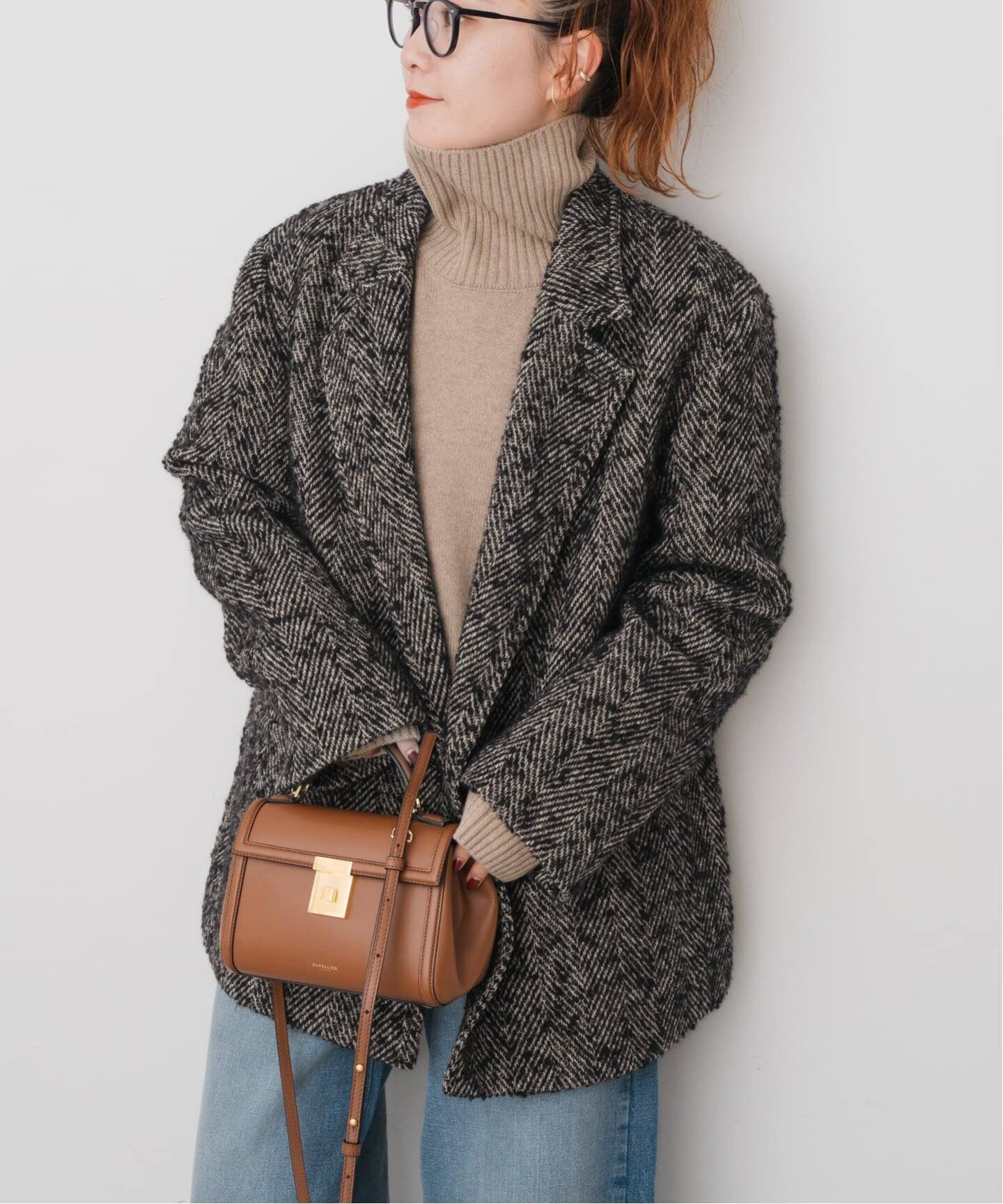 Spick & Span｜ヘリンボンツイードジャコット | Rakuten Fashion(楽天