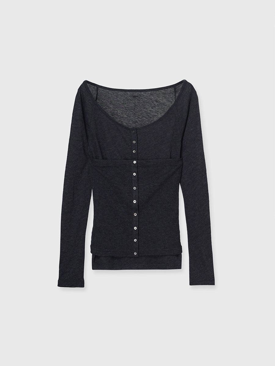 anuans｜シアーウールレイヤリングトップス | Rakuten Fashion(楽天