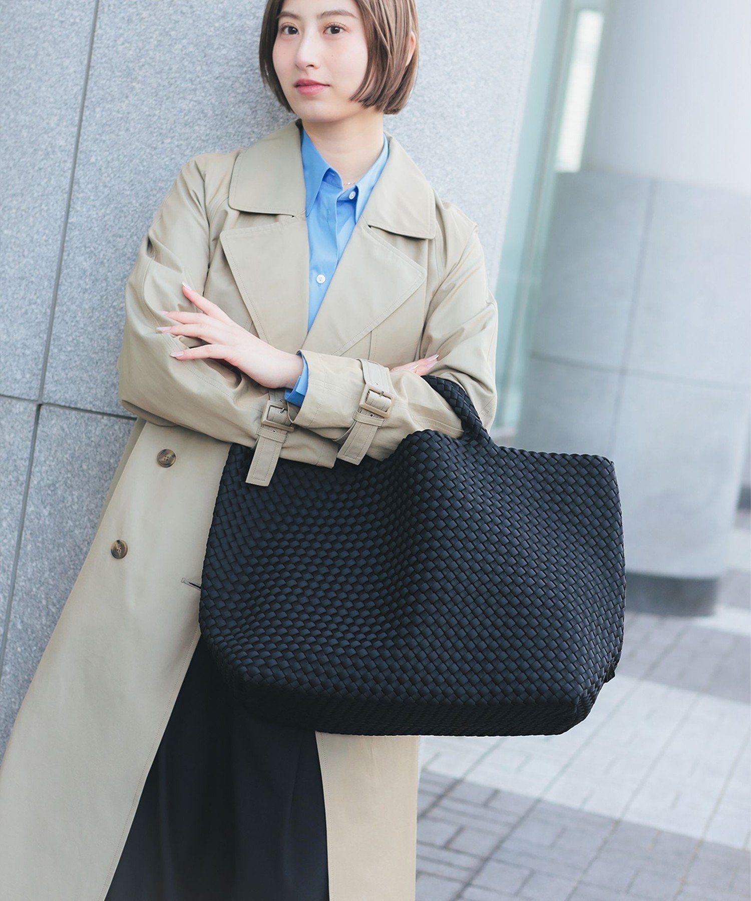 Demi-Luxe BEAMS｜NAGHEDI / イントレチャート トートバッグ | Rakuten