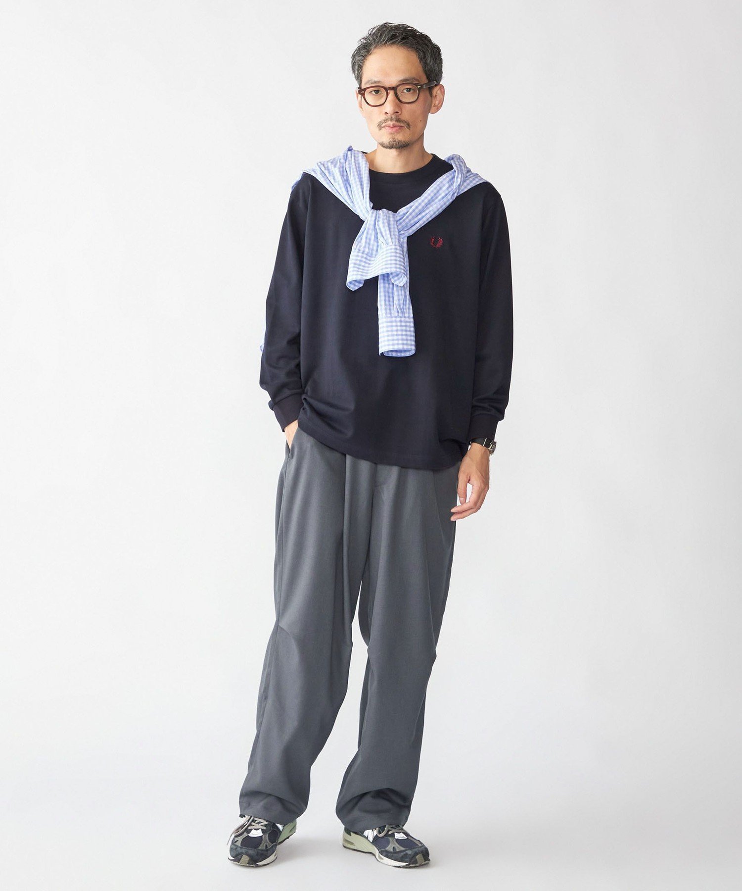 SHIPS｜【SHIPS別注】FRED PERRY: ピケ ロングスリーブ T シャツ