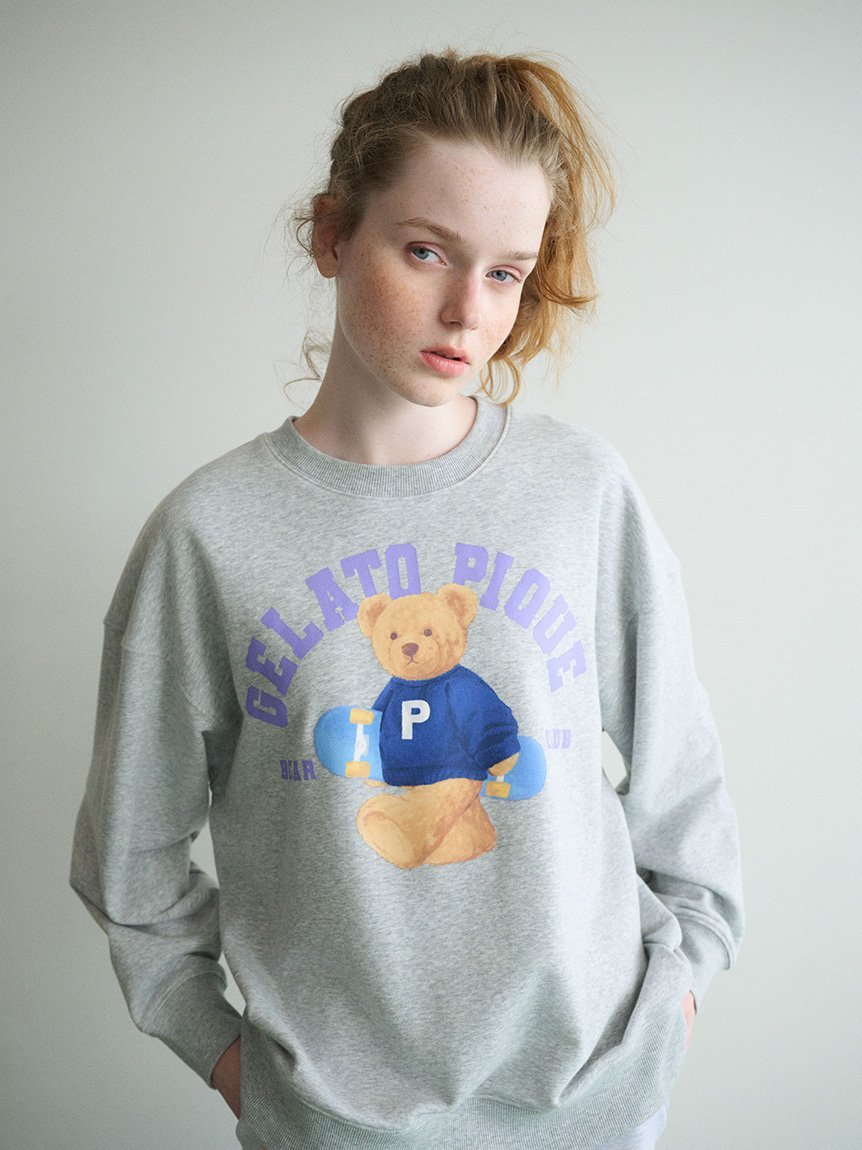gelato pique｜スポーティーベア裏毛プルオーバー | Rakuten Fashion