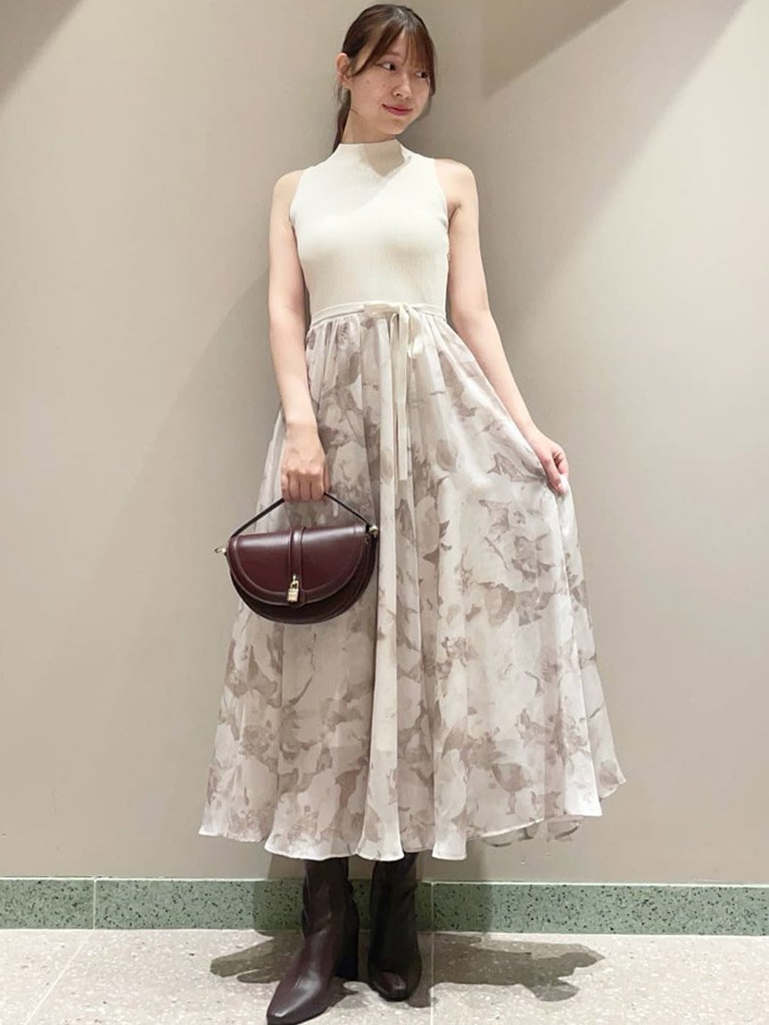 SNIDEL｜ノースリニットドッキングワンピース | Rakuten Fashion(楽天