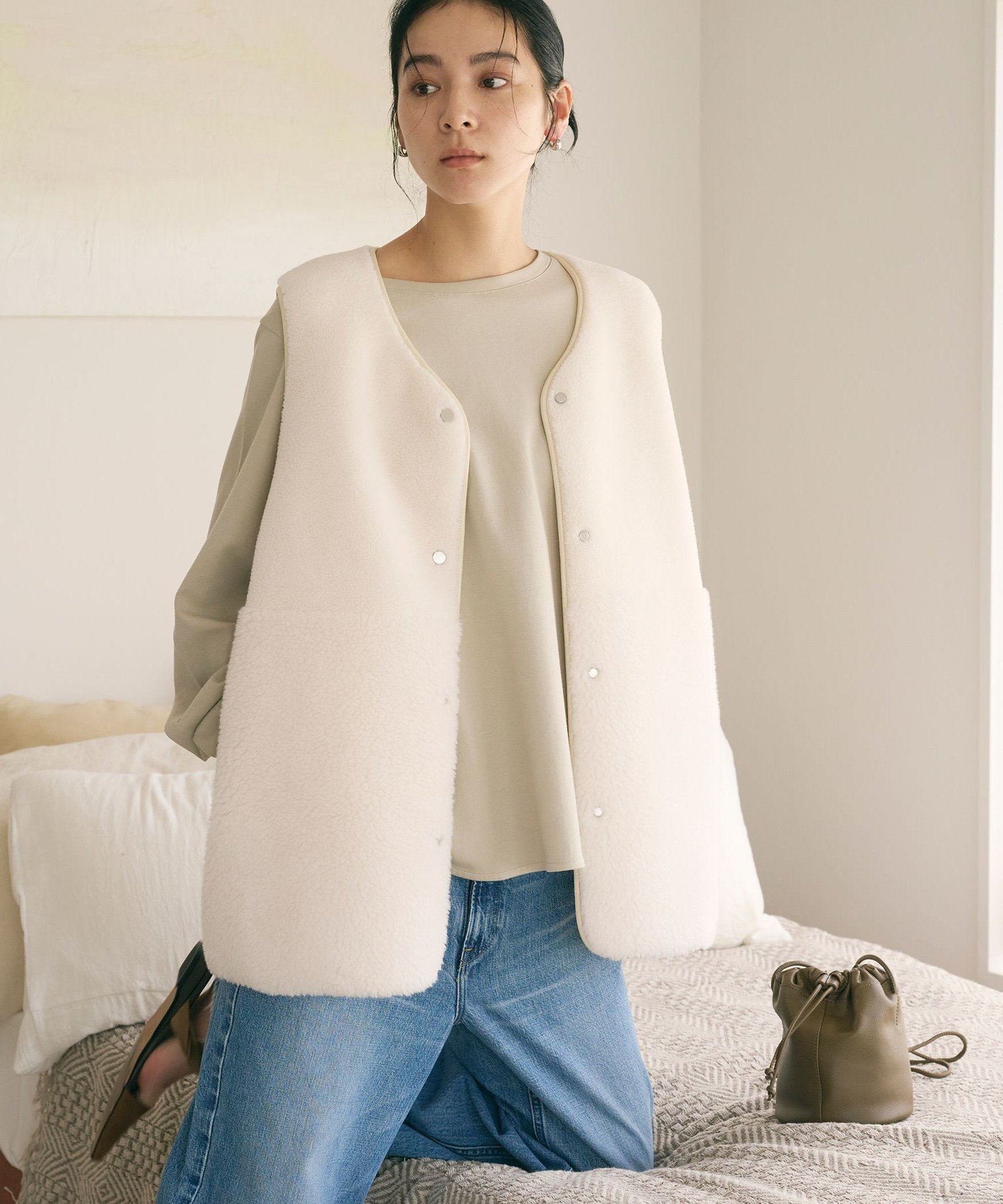 BEAUTY&YOUTH UNITED ARROWS｜【WEB限定】ボア*フェイクムートン