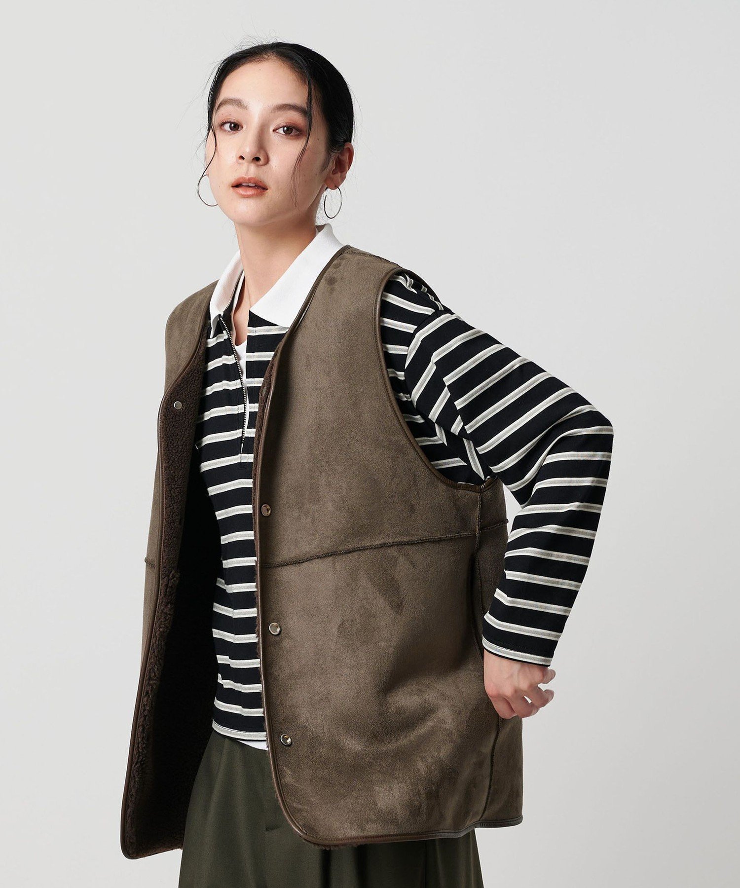 BEAUTY&YOUTH UNITED ARROWS｜【WEB限定】ボア*フェイクムートン
