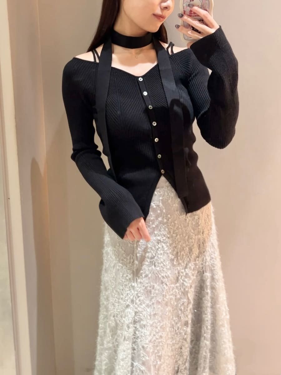 SNIDEL｜タイ付きニットプルオーバー | Rakuten Fashion(楽天