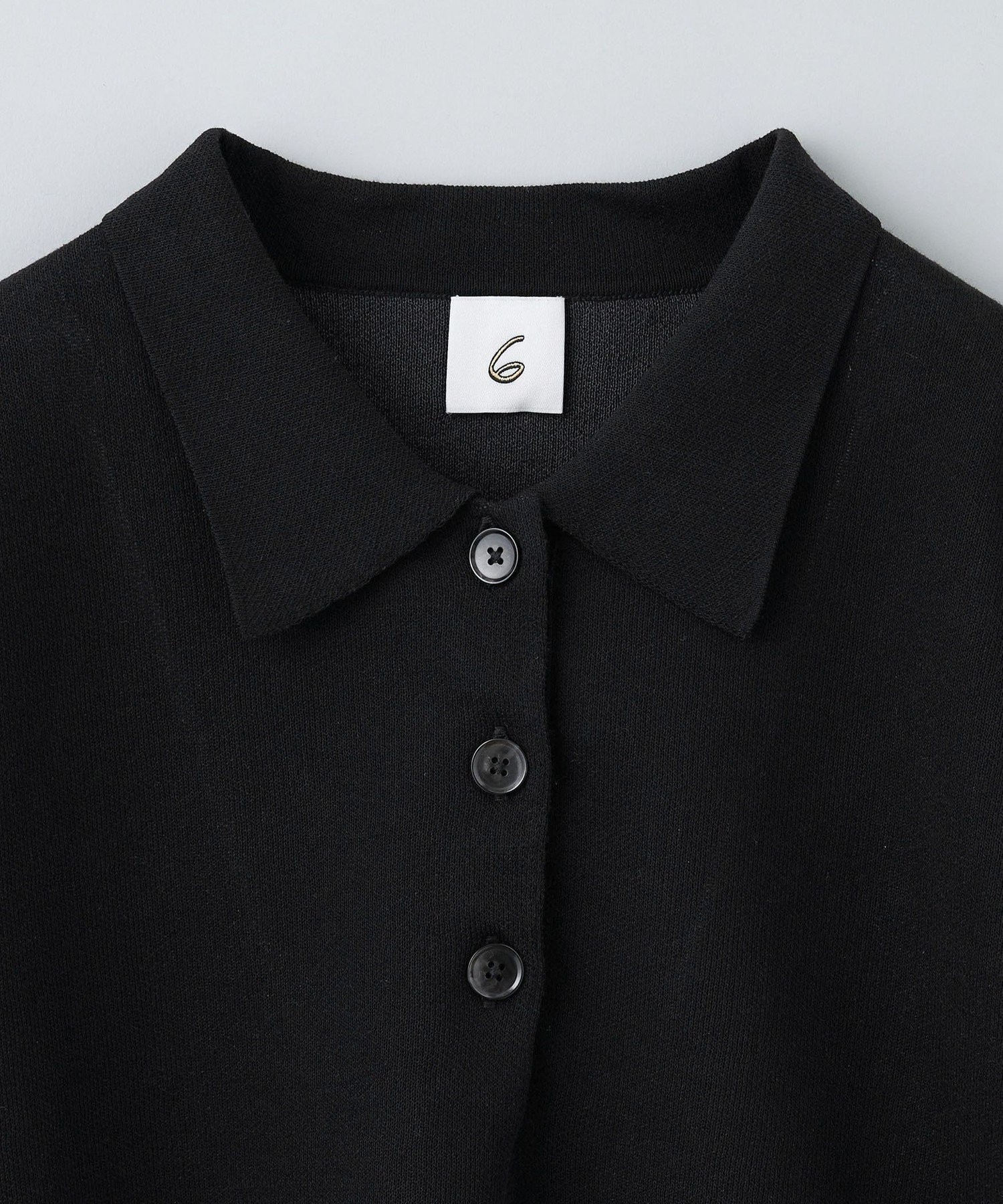 ＜6(ROKU)＞カラーポイント ポロニット UNITED ARROWS LTD. OUTLET｜<6(ROKU)>カラーポイント ポロニット