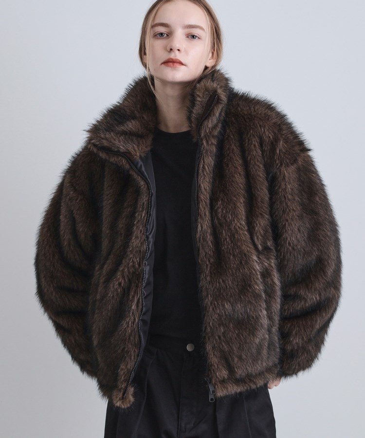 tk.TAKEO KIKUCHI｜ミックスフェイクファーブルゾン | Rakuten Fashion