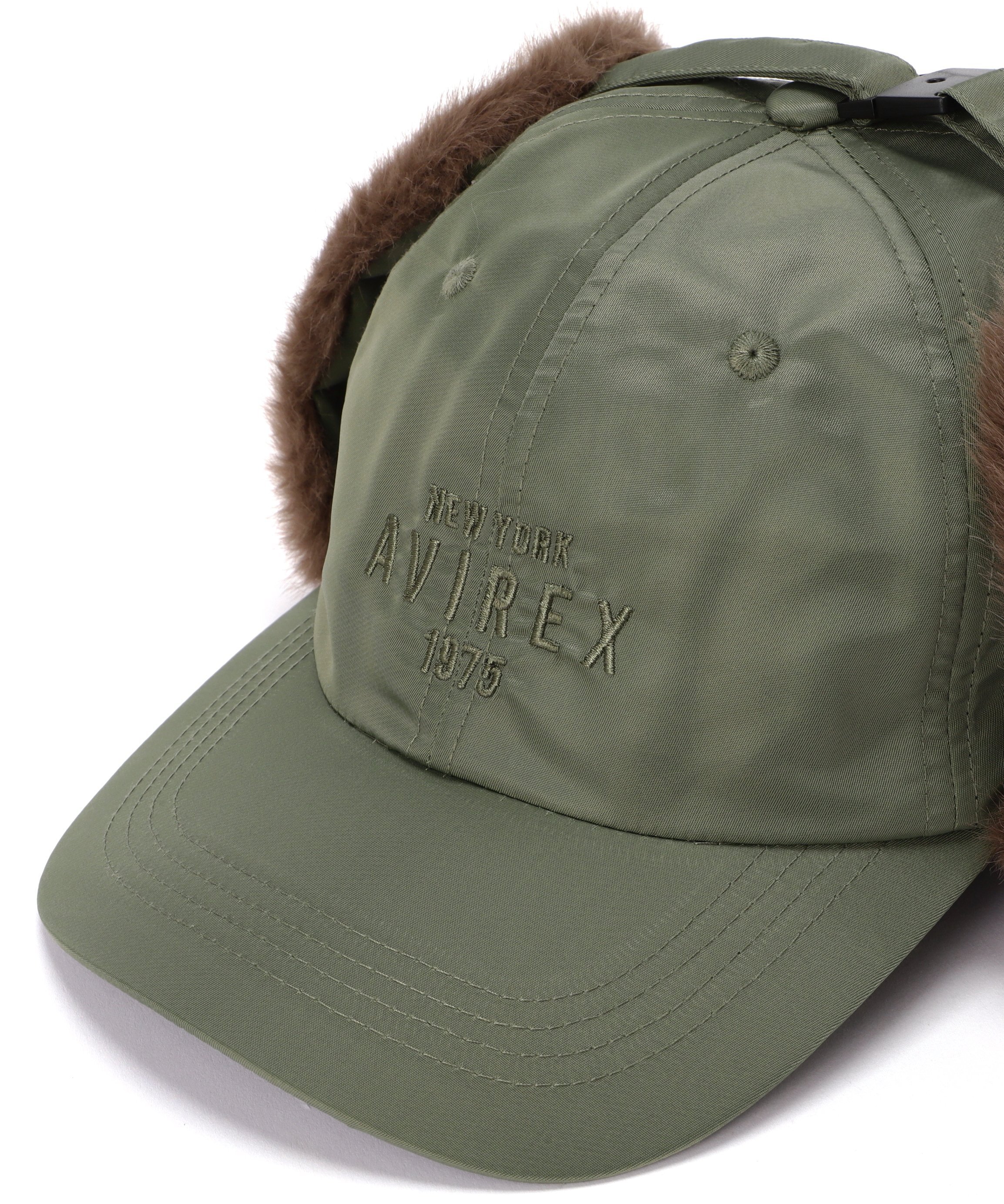 AVIREX｜《直営店限定》NYLON×FUR FLIGHT CAP/ナイロン×ファー