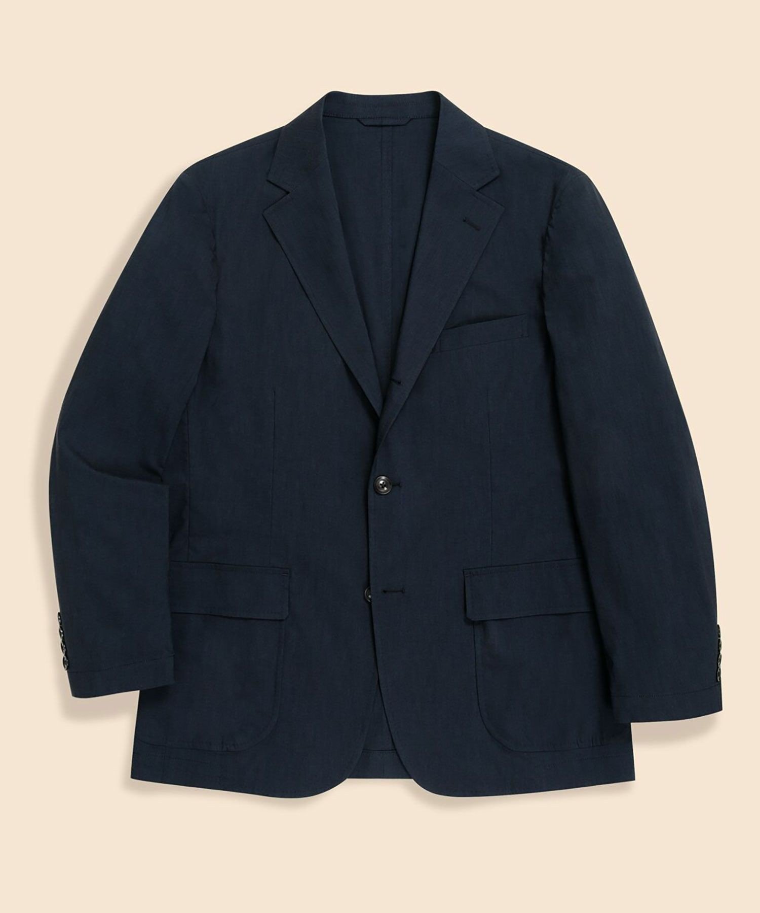 Brooks Brothers｜コットンブレンド ウォッシャブル 段返り3釦アンコン