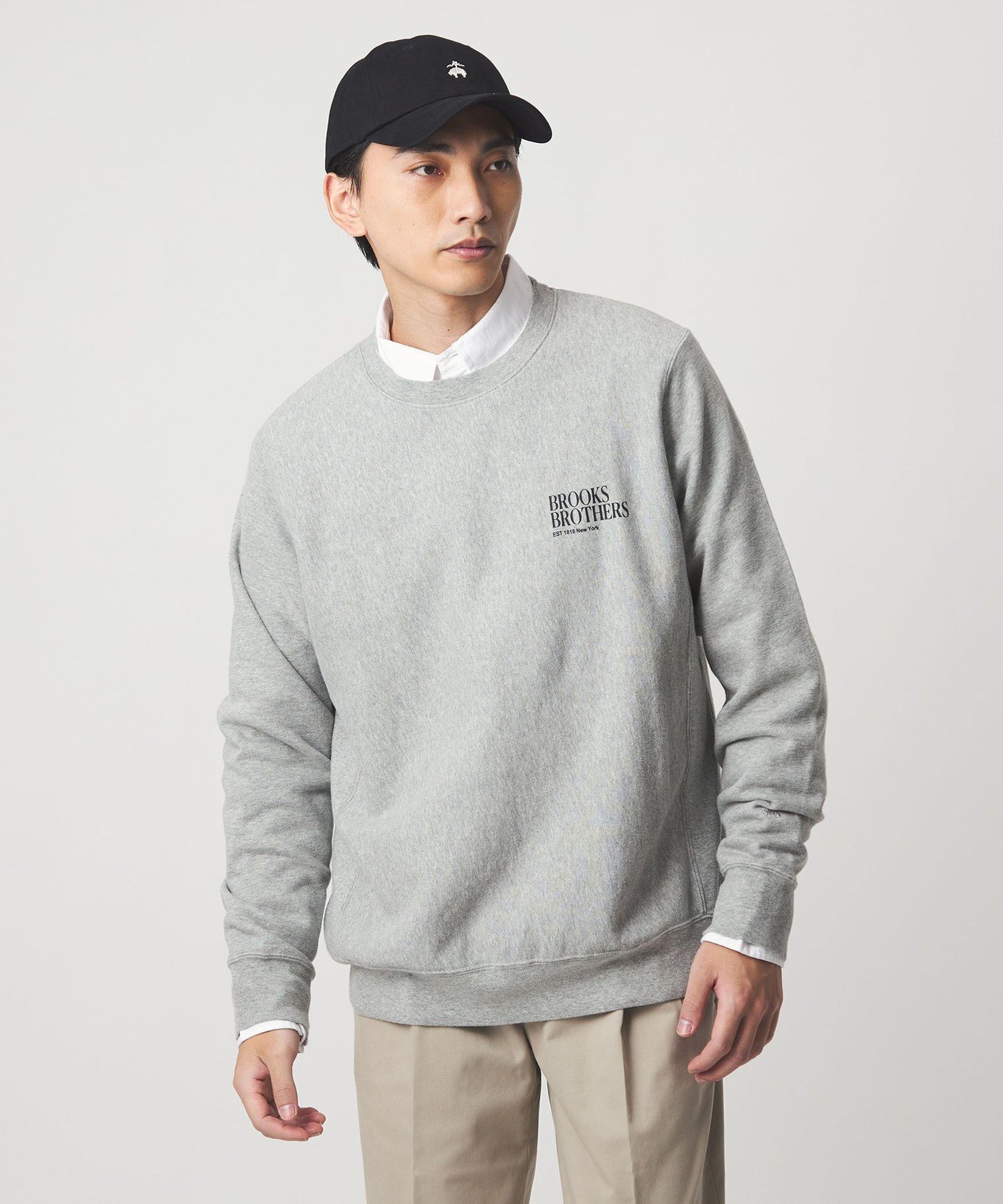 Brook ロゴ入り グレー スウェット Brook グレー スウェット