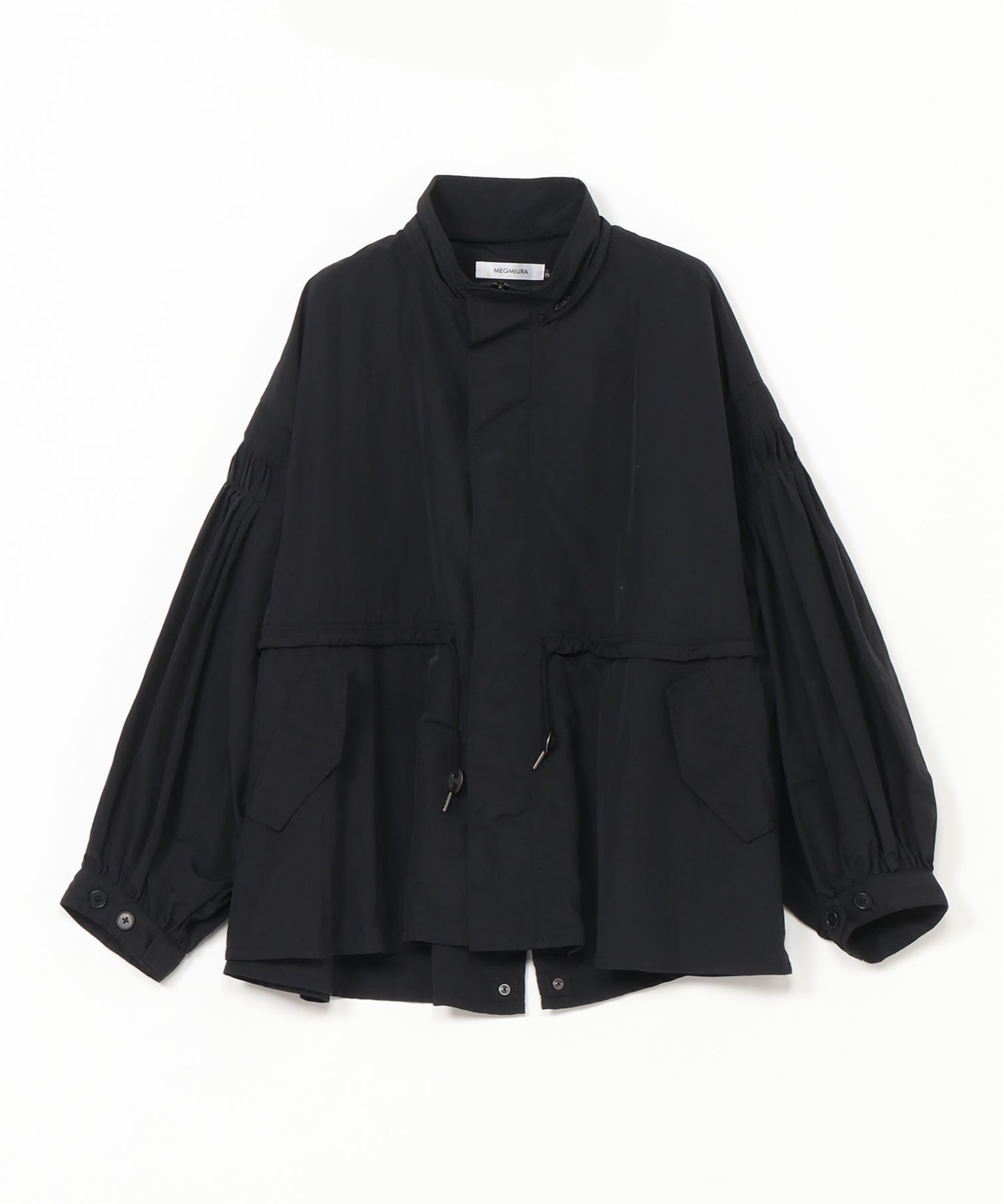 MEGMIURA｜MEGMIURA WARDROBE/(U)Pin tuck Nylon Short Mods coat
