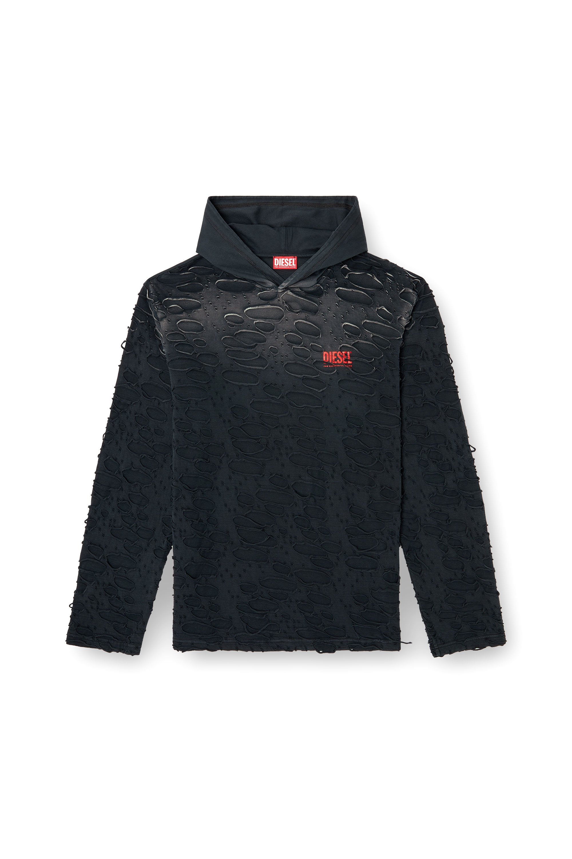 DIESEL｜メンズ フーディーTシャツ T-CRANE-LS-HOOD | Rakuten Fashion