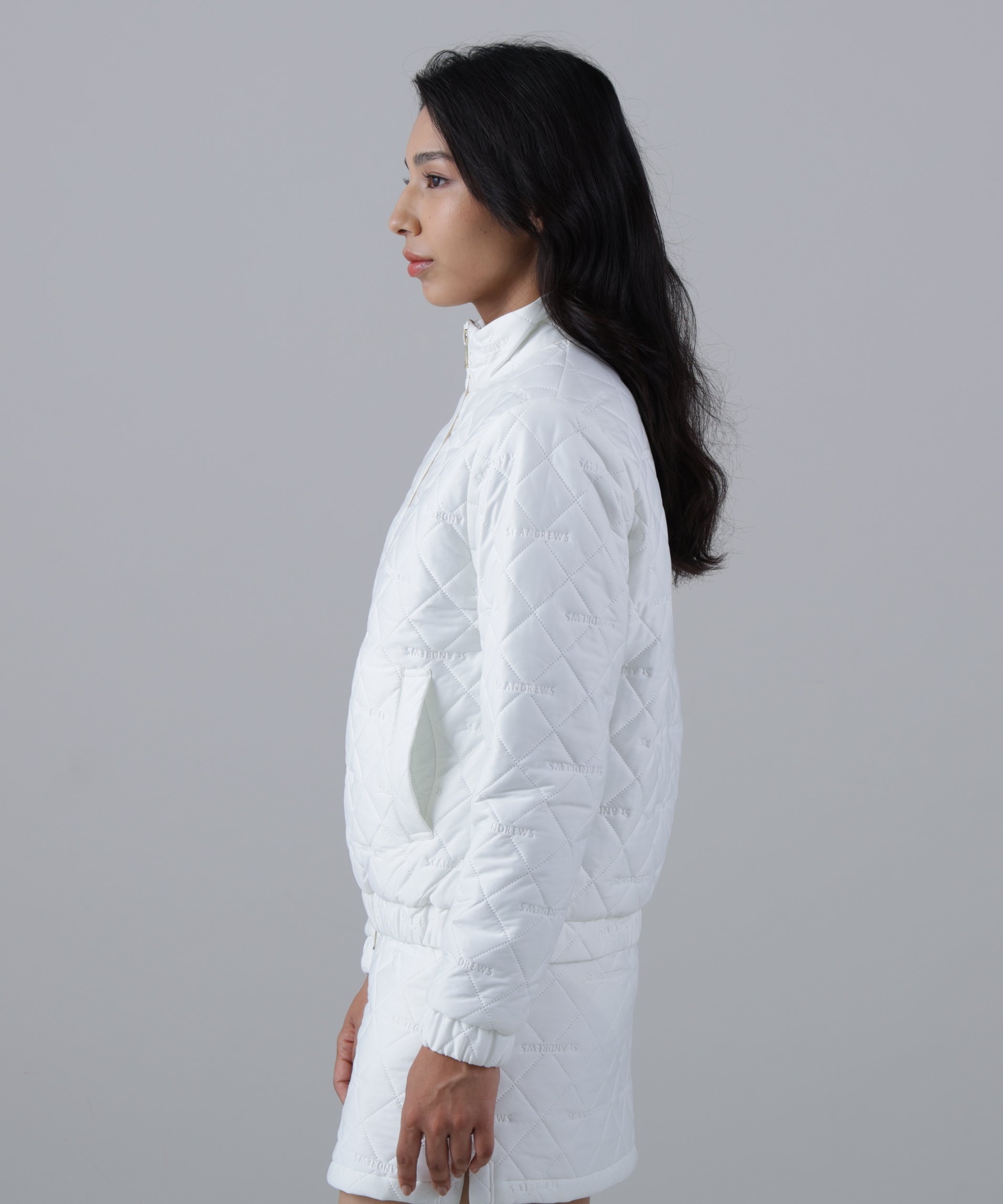 St ANDREWS｜ロゴピンソニック中綿ブルゾン (WOMENS) | Rakuten