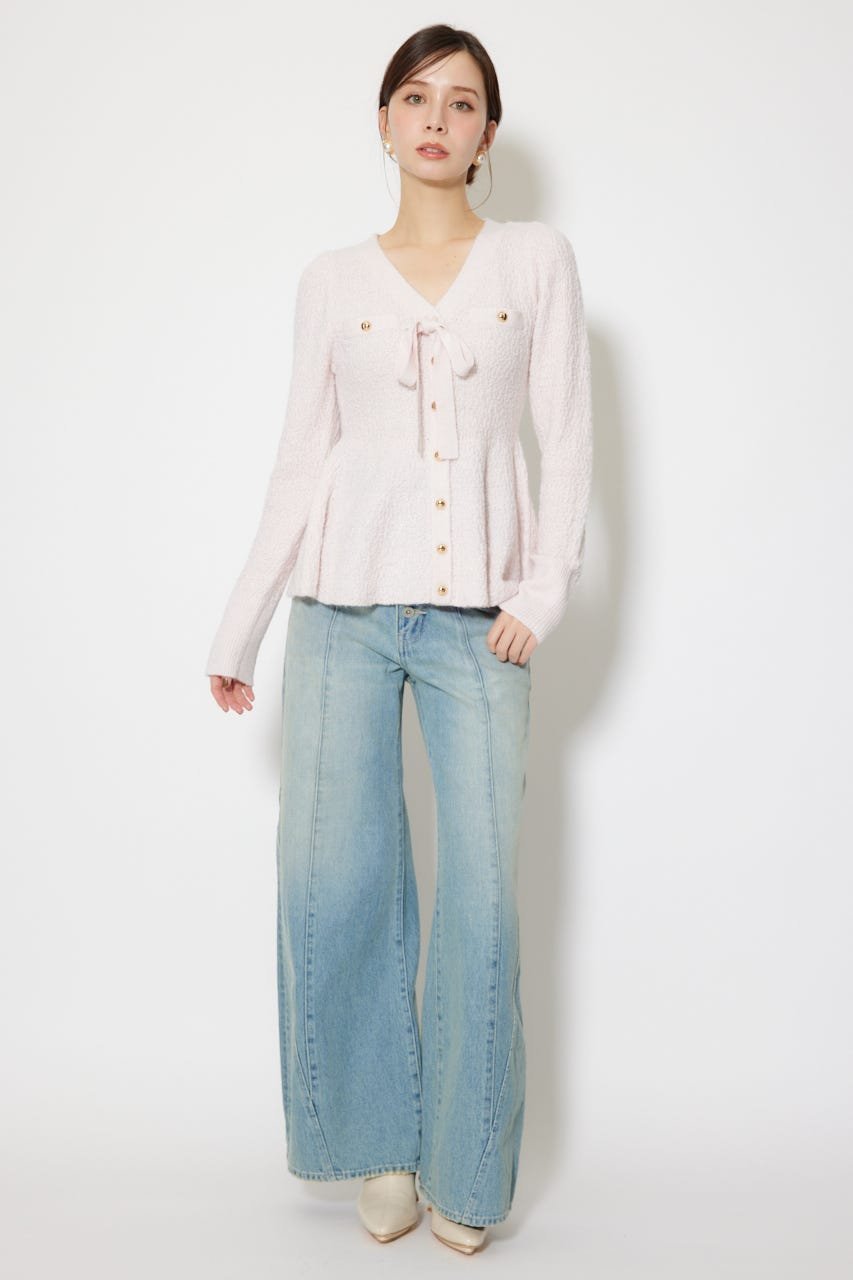 rienda｜2WAYペプラムニットカーディガントップス | Rakuten Fashion