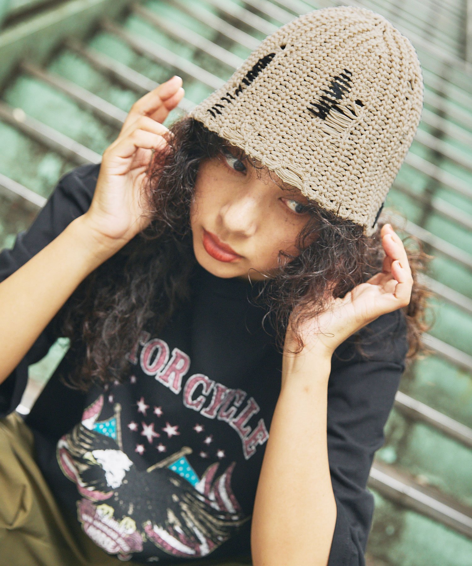 THE CASUAL｜クロシェ編みステッチ入りバケットハット | Rakuten