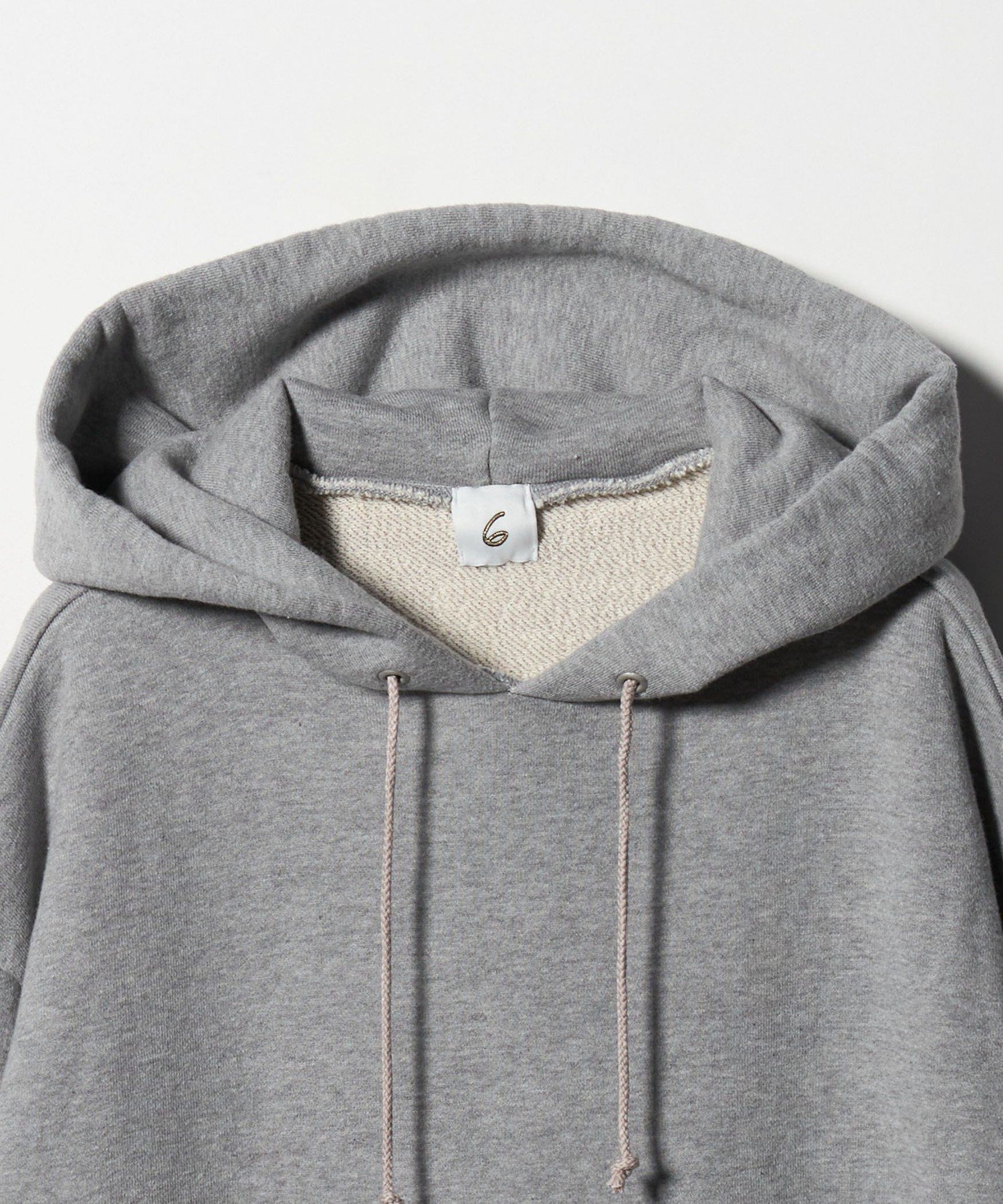 ＜6(ROKU)＞コットン ウラケ フーディ-MD.GRAY BEAUTY&YOUTH UNITED ARROWS｜<6(ROKU)>コットン ウラケ フーディー