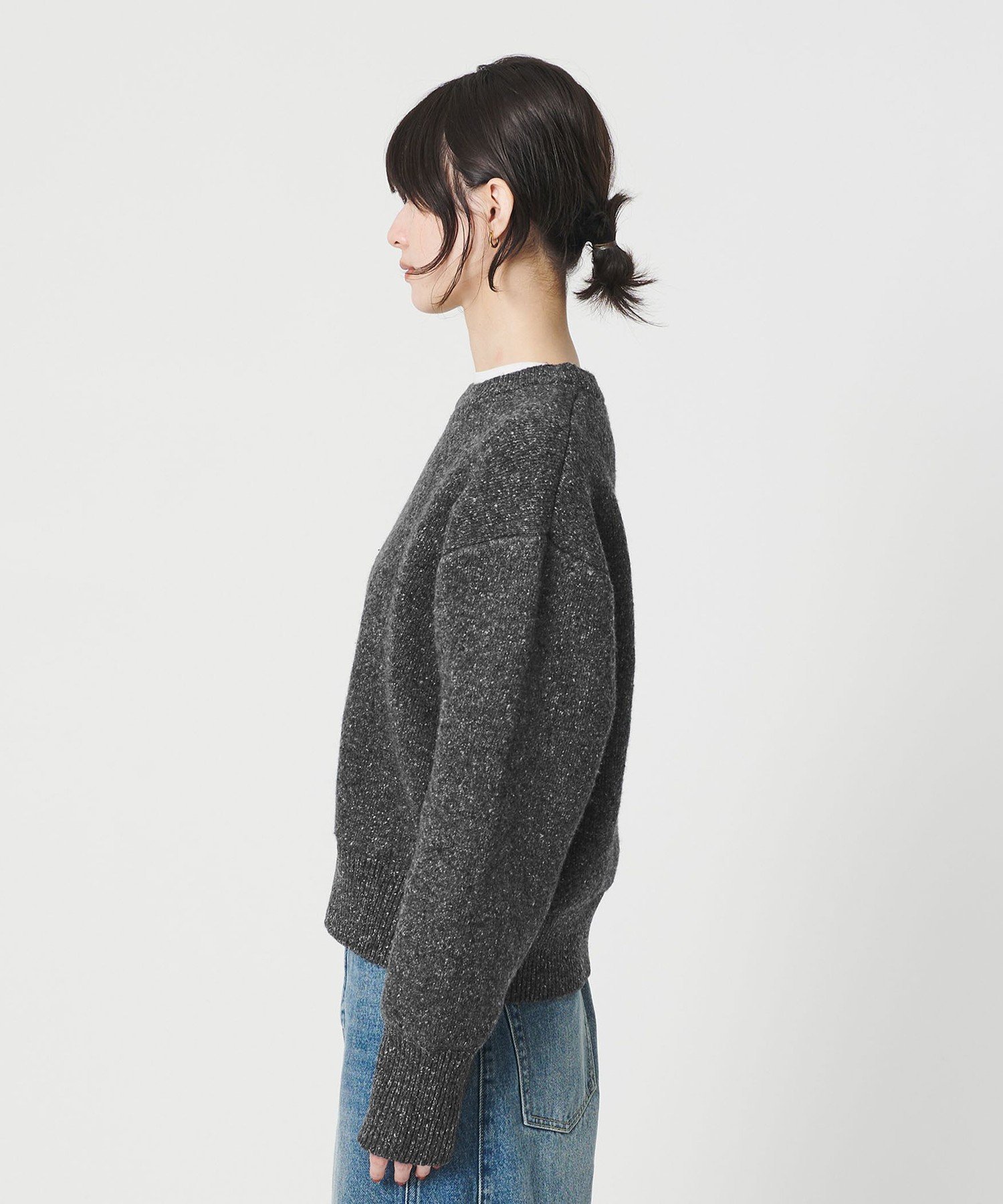 BEAUTY&YOUTH UNITED ARROWS｜ウールブレンド シルクネップ ニットプル