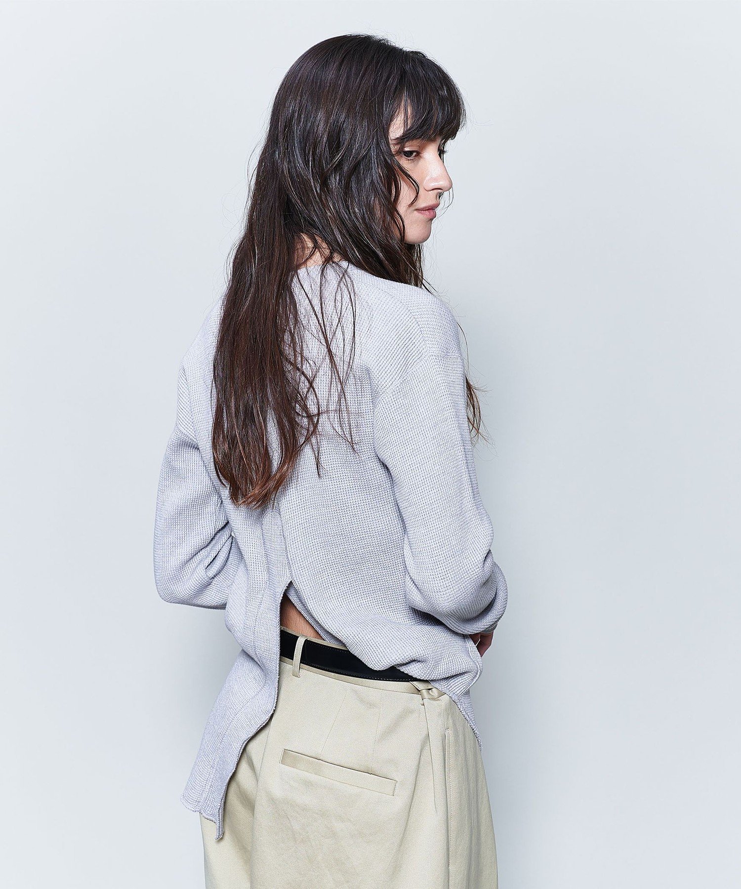 6 ROKU ロク バックスリットサーマルプルオーバー トップス ワッフル UNITED ARROWS LTD. OUTLET｜<6(ROKU)>バックスリット サーマル プル