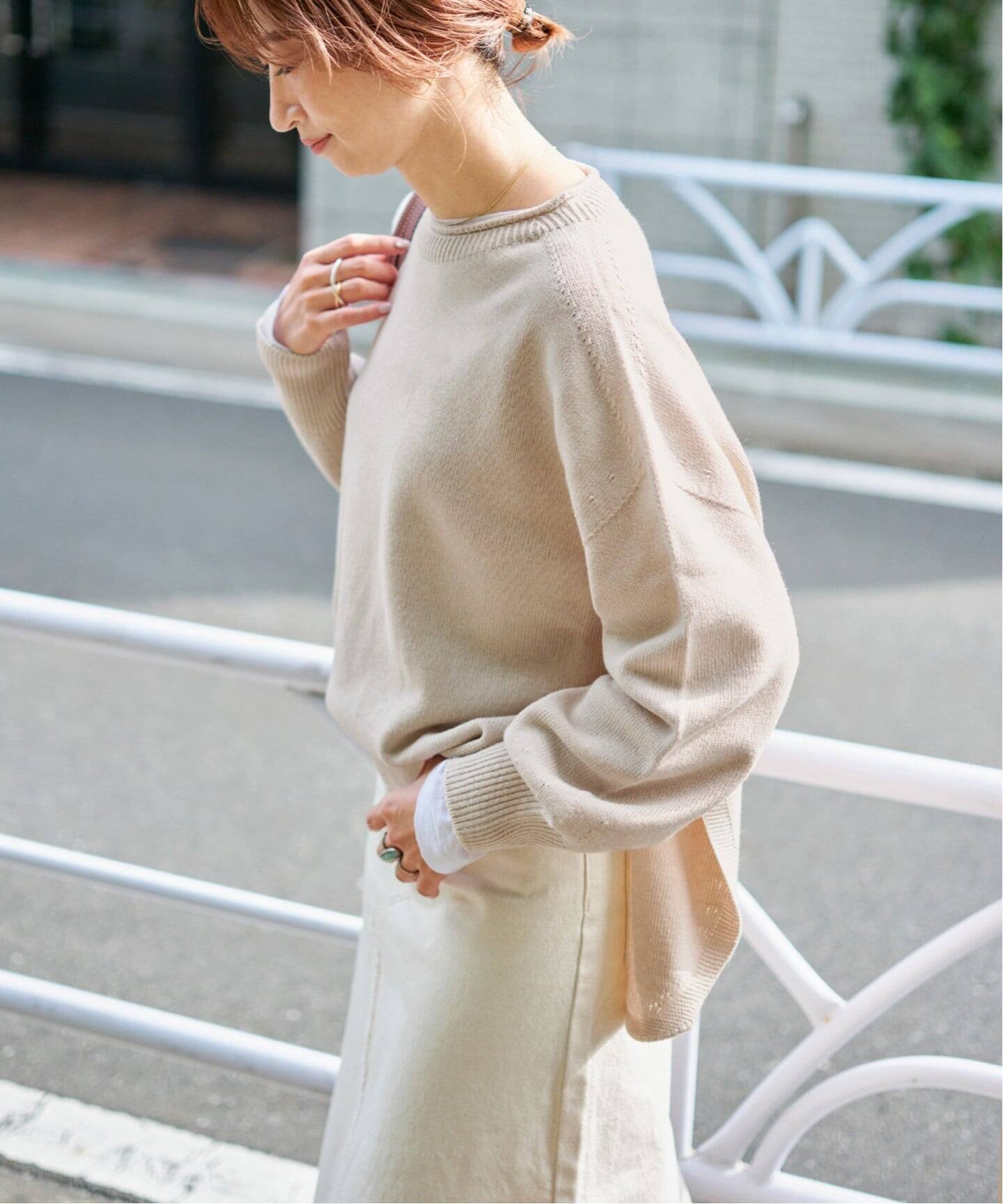 Spick & Span｜バルキーヤーンルーズボートネックニット | Rakuten