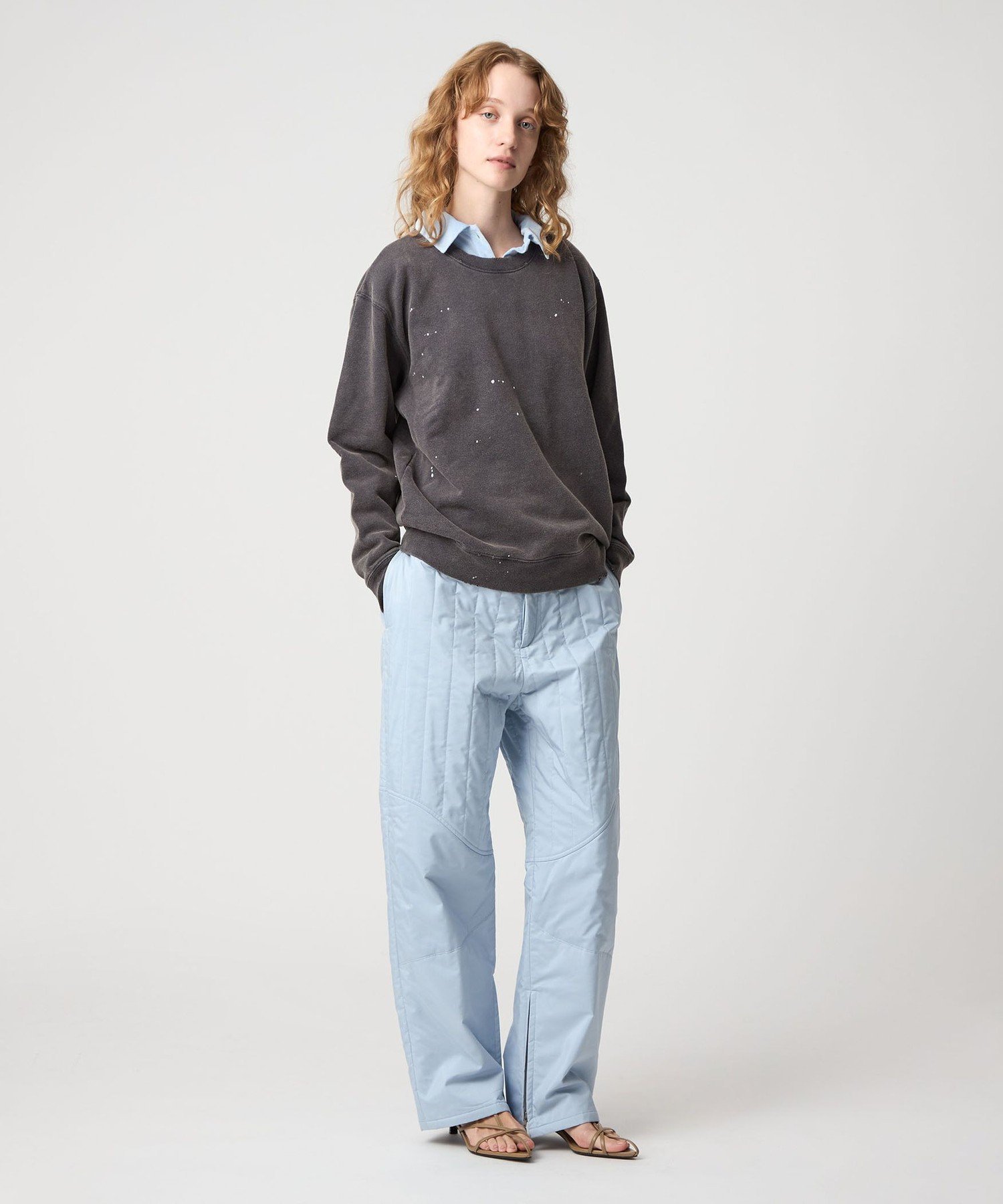 6 roku シアー ベロア シャツプルオーバー 25FW BEAUTY&YOUTH UNITED ARROWS｜<6(ROKU)>シアー ベロア シャツプル