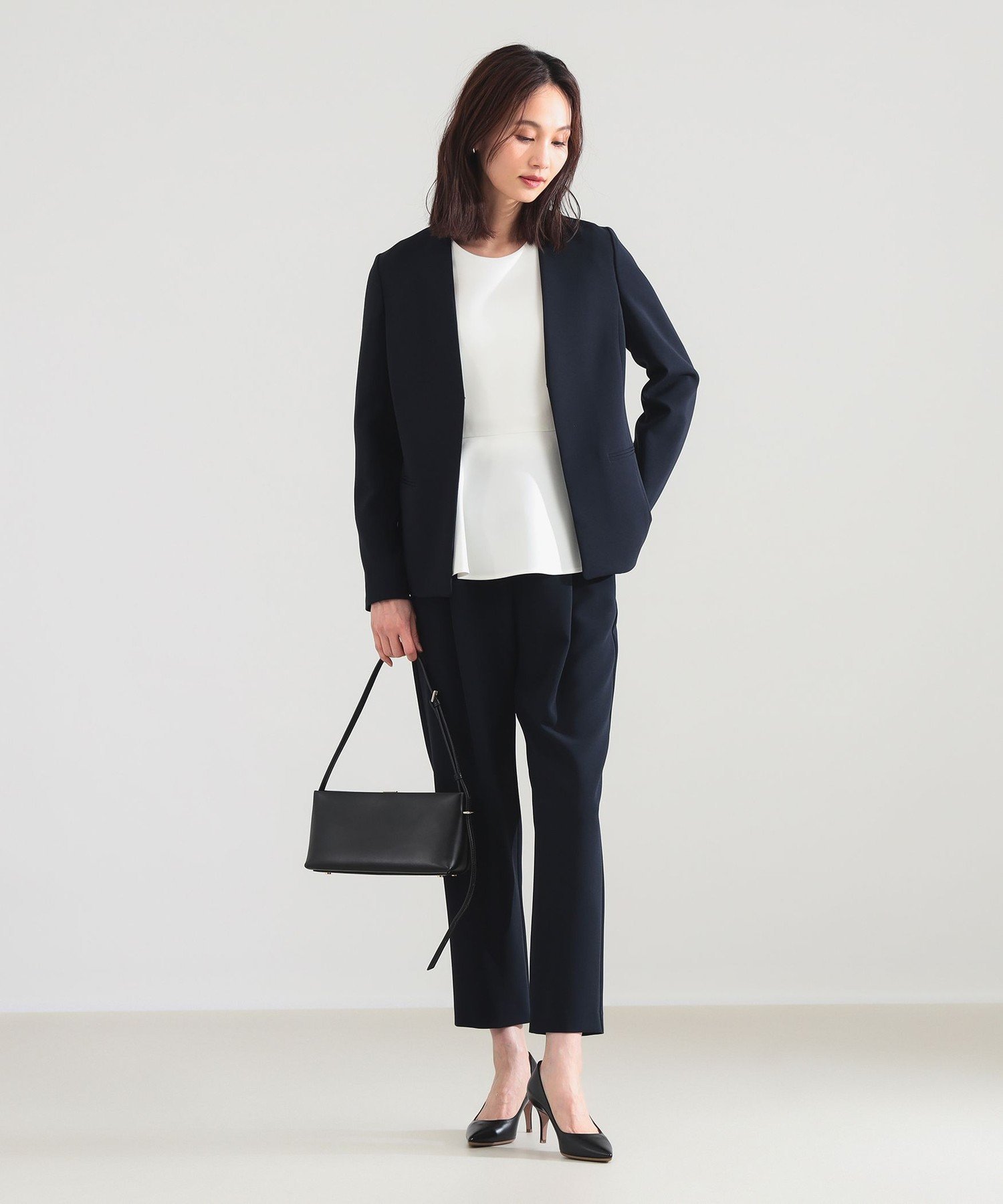 Demi-Luxe BEAMS｜＜セットアップ対応＞トリアセ カラーレスジャケット