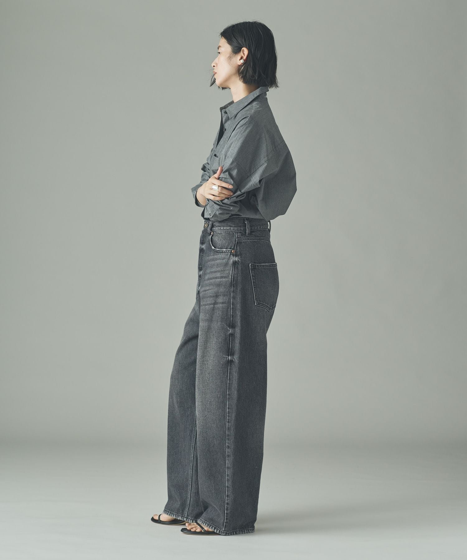 ＜&RC＞ワイドルーズデニムパンツ Curensology｜<&RC>ワイドルーズデニムパンツ | Rakuten Fashion(楽天