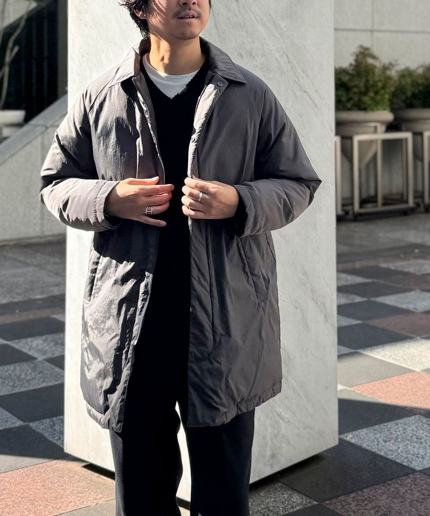 NOLLEY'S｜【TAION/タイオン】別注ダウンステンカラーコート 25AW