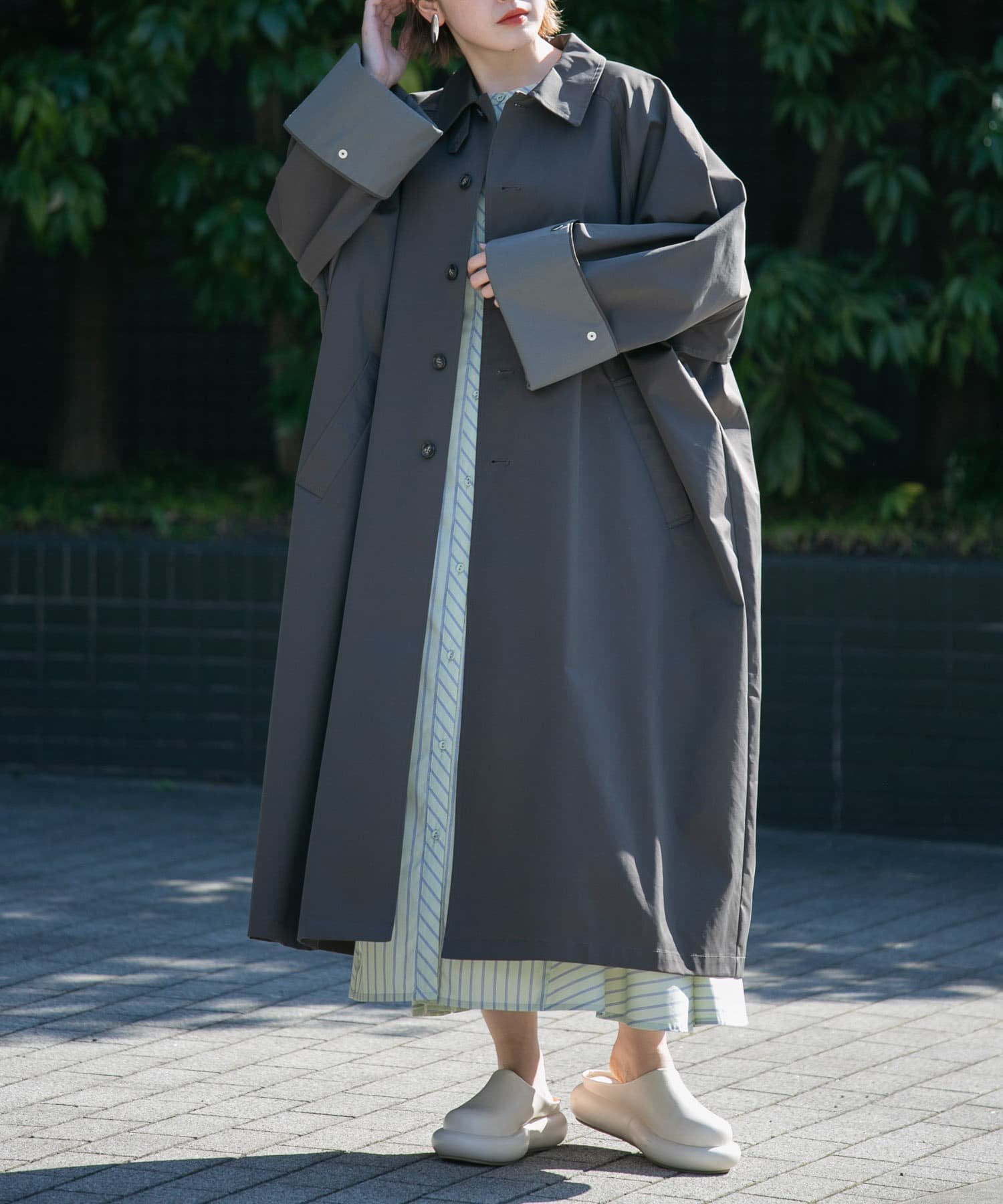 KBF｜ステンカラーBIGBIGコート | Rakuten Fashion(楽天ファッション