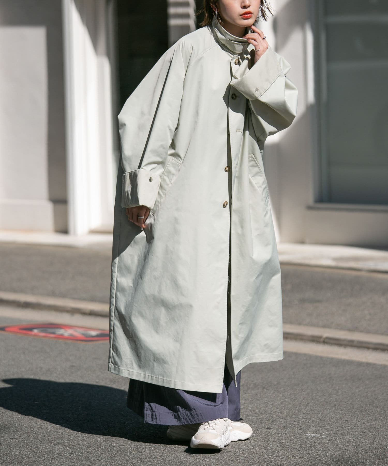 KBF｜ステンカラーBIGBIGコート | Rakuten Fashion(楽天ファッション