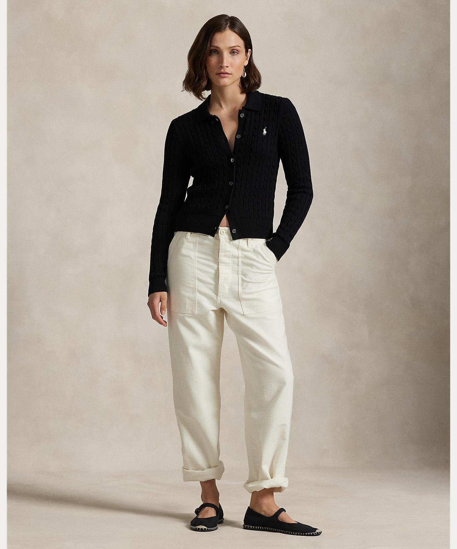 RALPH LAUREN｜ケーブルニット コットン カーディガン | Rakuten