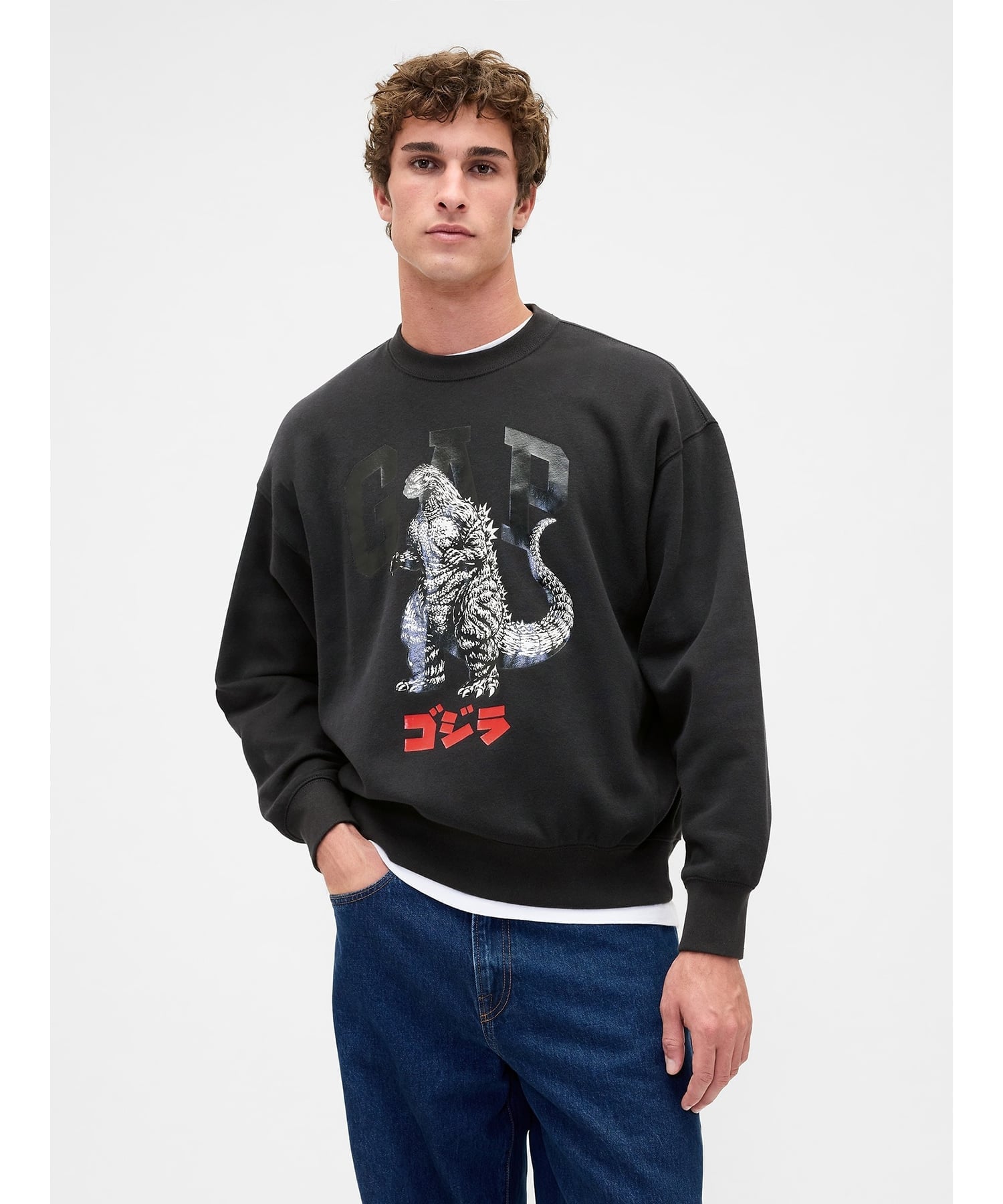GAP｜(U)ゴジラ ヴィンテージソフト グラフィック GAPロゴ スウェット