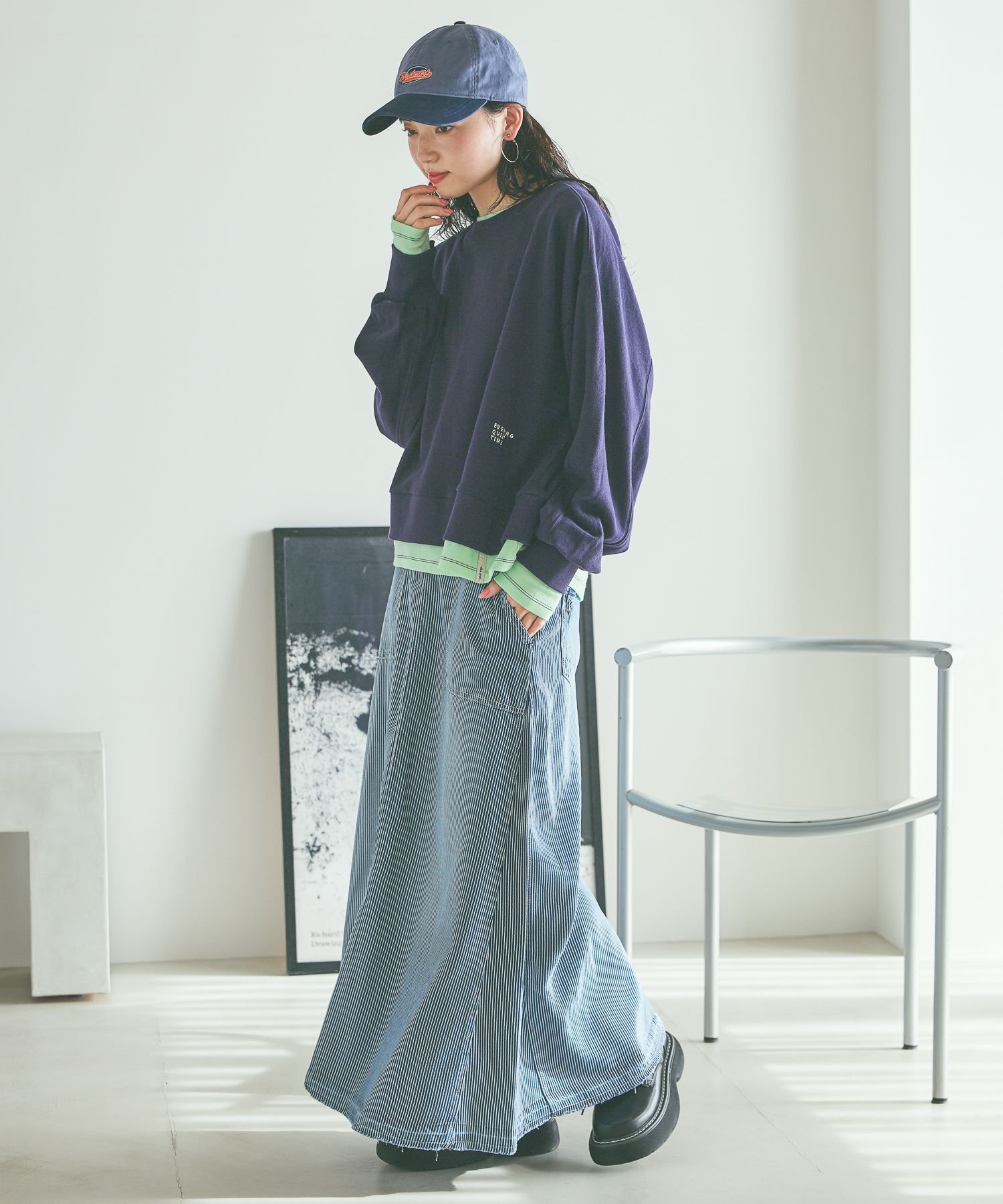 niko and ｜[NKJ 2026SS] スリットロングデニムスカート | Rakuten