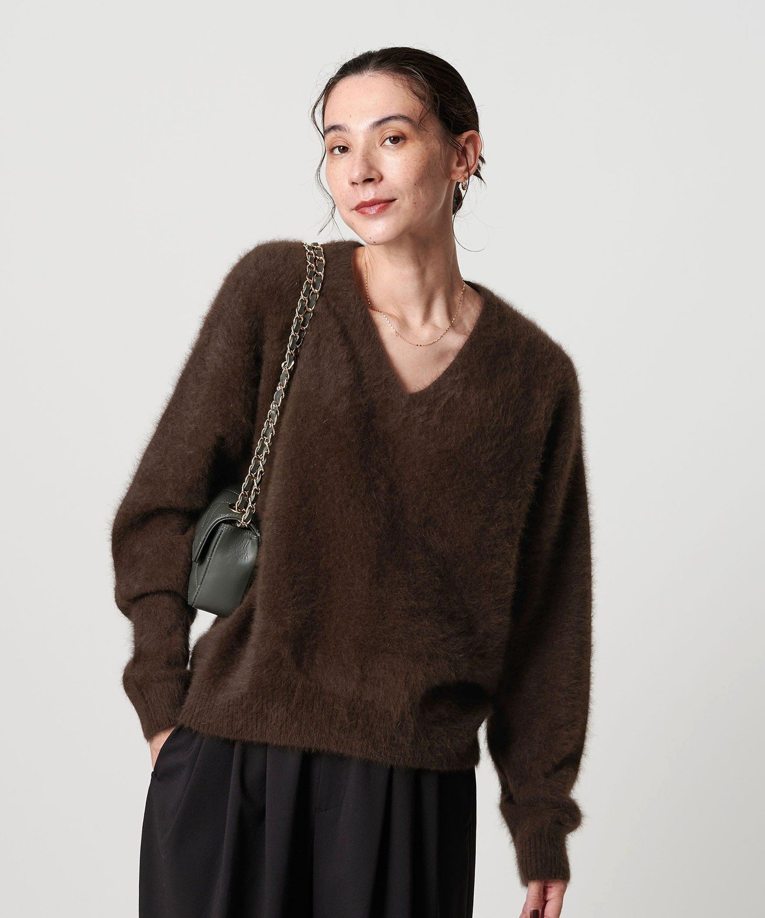 BEAUTY&YOUTH UNITED ARROWS｜フォックスカシミヤブレンド Vネック
