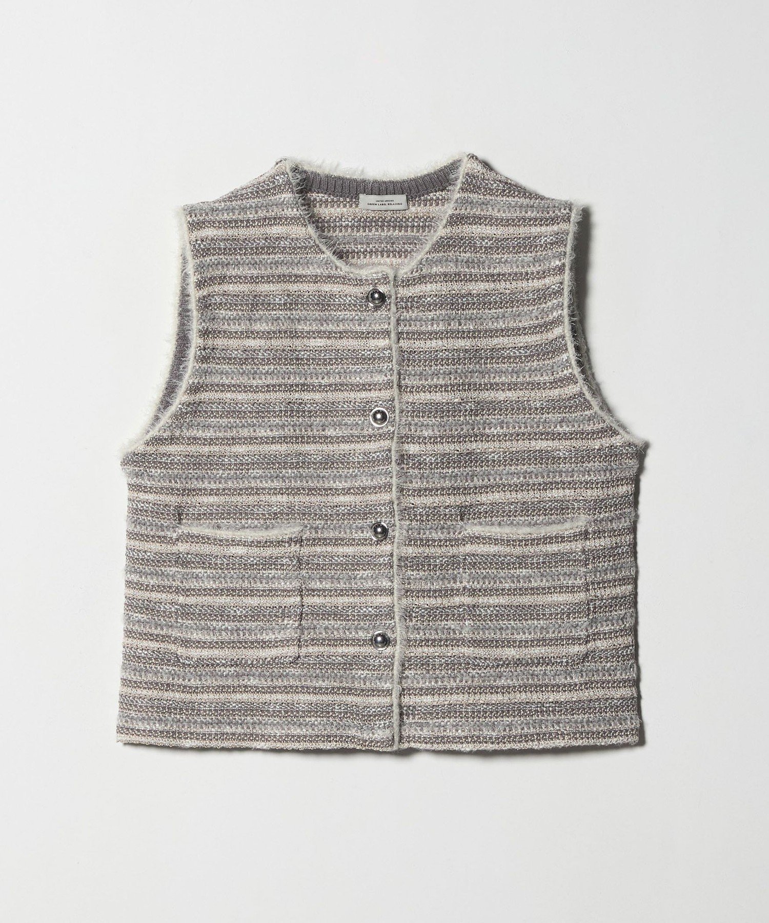 UNITED ARROWS green label relaxing｜ミックスツイードライク ニット