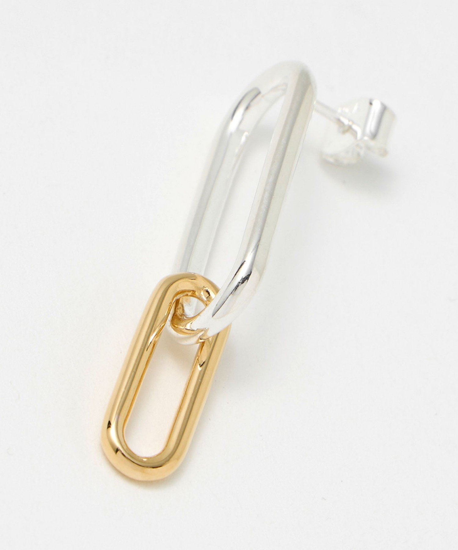 ＜PHILIPPE AUDIBERT＞OVAL コンビカラー ピアス PHILIPPE AUDIBERT（フィリップ オーディベール） ピアス 「PHILIPPE