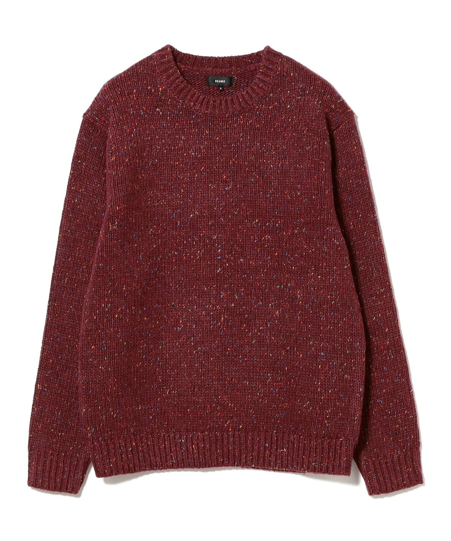 BEAMS MEN｜3ゲージ カラーネップ クルーネック ニット | Rakuten