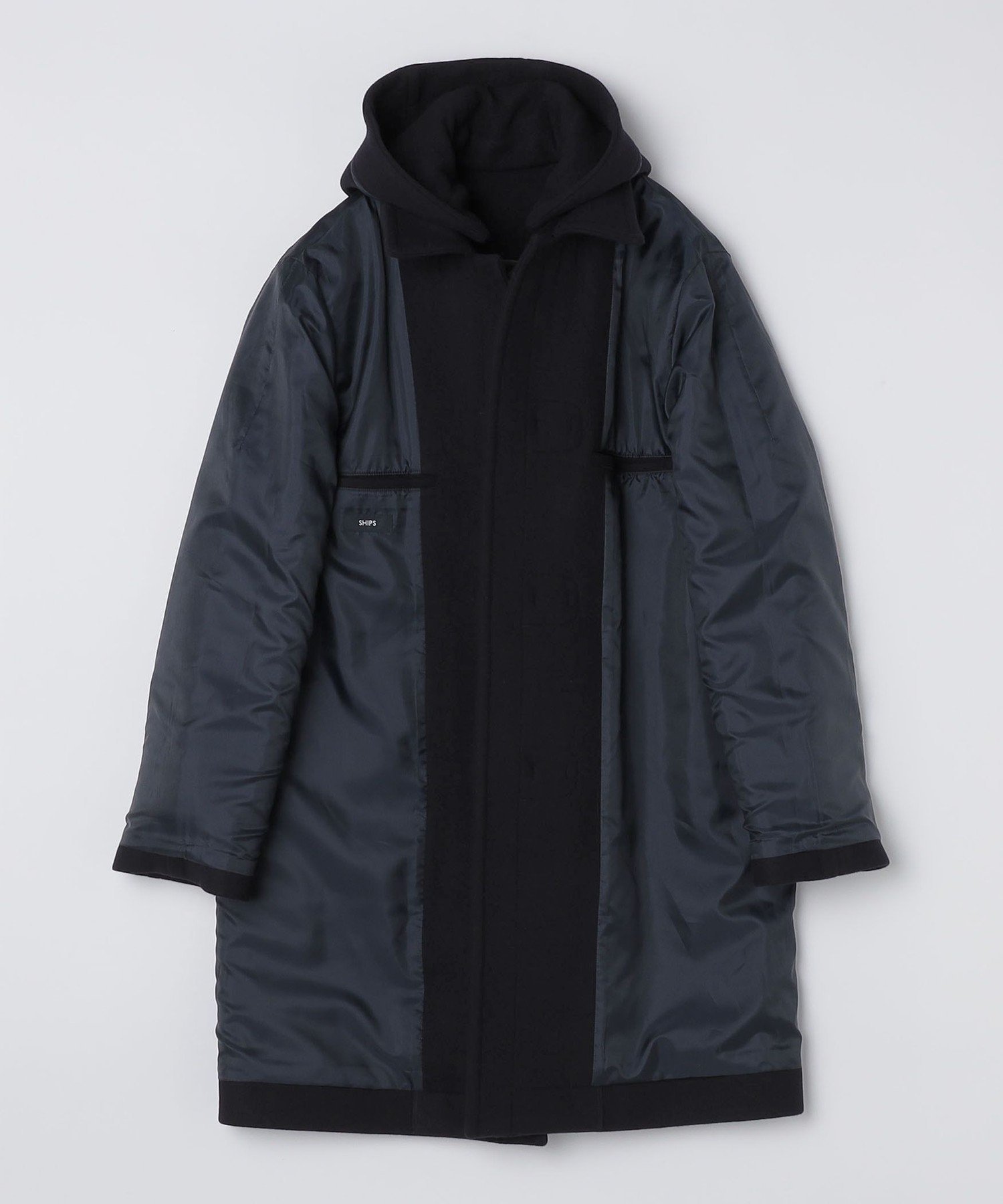 SHIPS｜SHIPS: S140 ウールシルク ダッフル コート | Rakuten Fashion