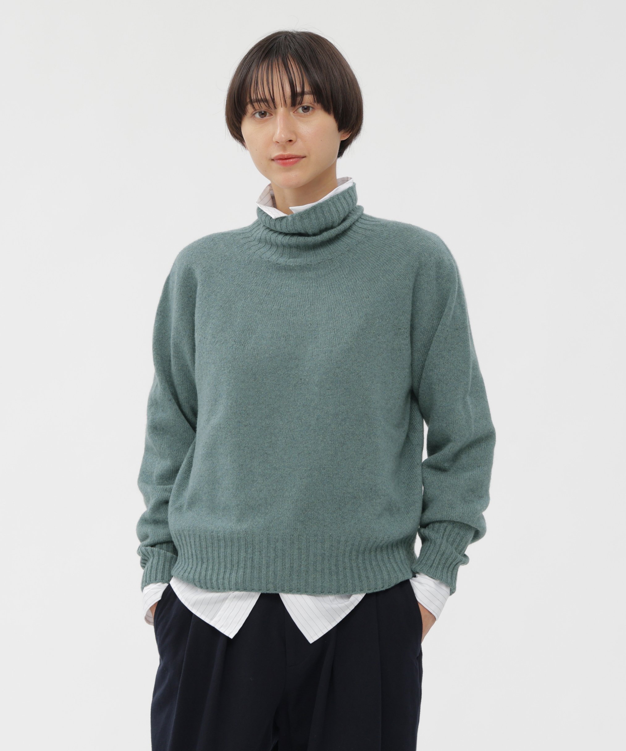 MARGARET HOWELL｜TWISTED CASHMERE WOOL KNITWEAR | Rakuten Fashion