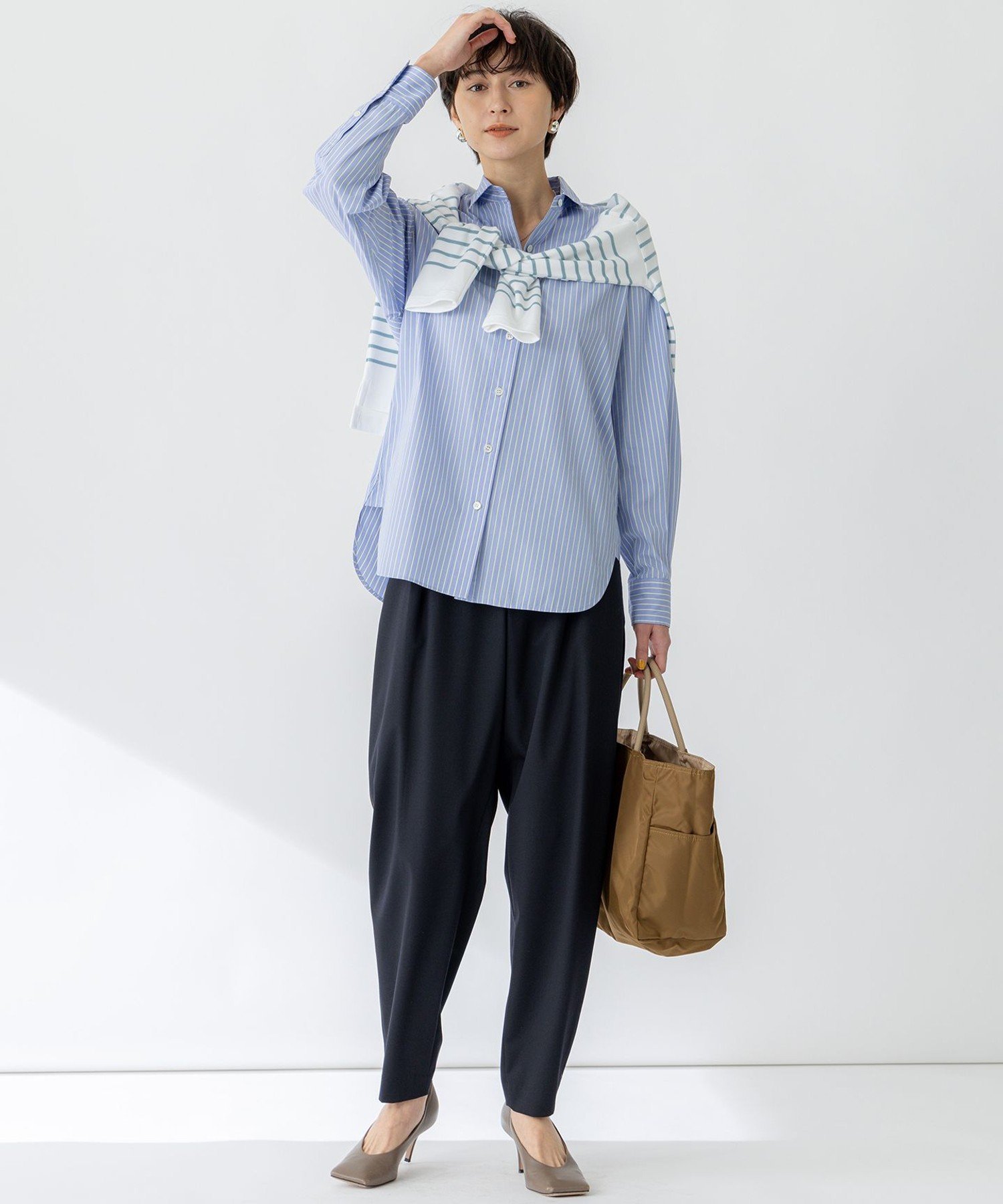 23区｜【CLASSY.5月号掲載/洗える】CANCLINI ベーシック シャツ