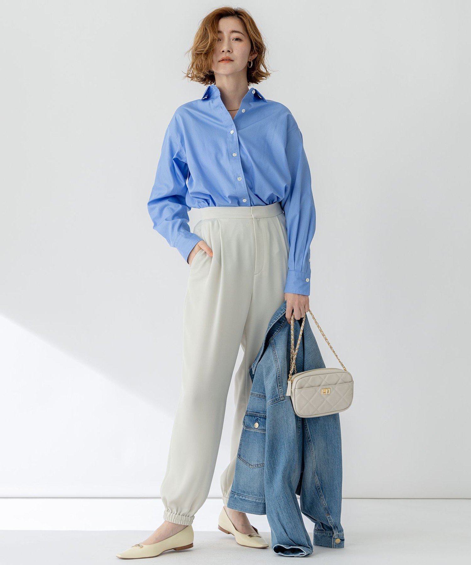 23区｜【CLASSY.5月号掲載/洗える】CANCLINI ベーシック シャツ