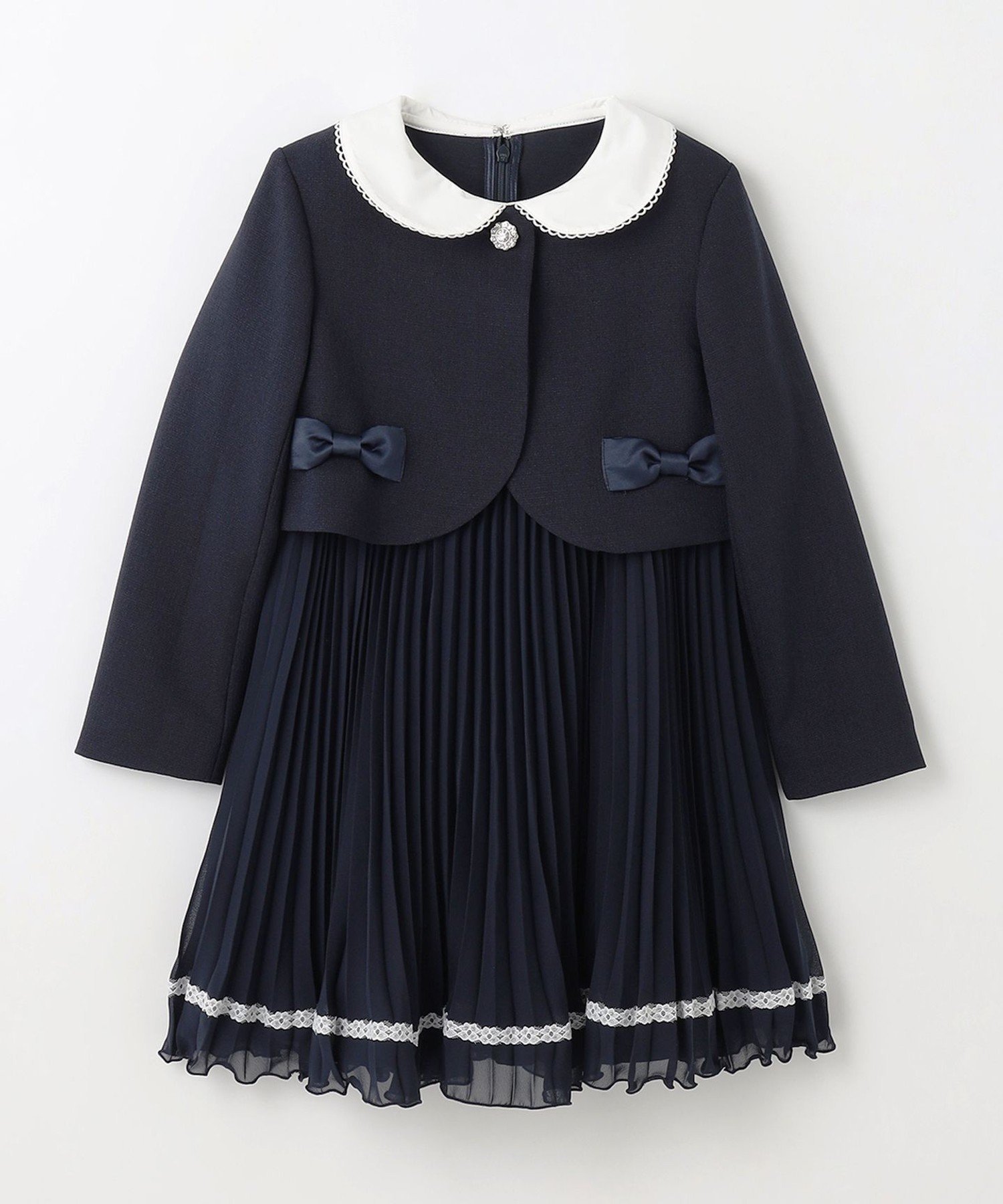 ANY｜【2点セット】ジャケット+シフォンプリーツワンピース | Rakuten