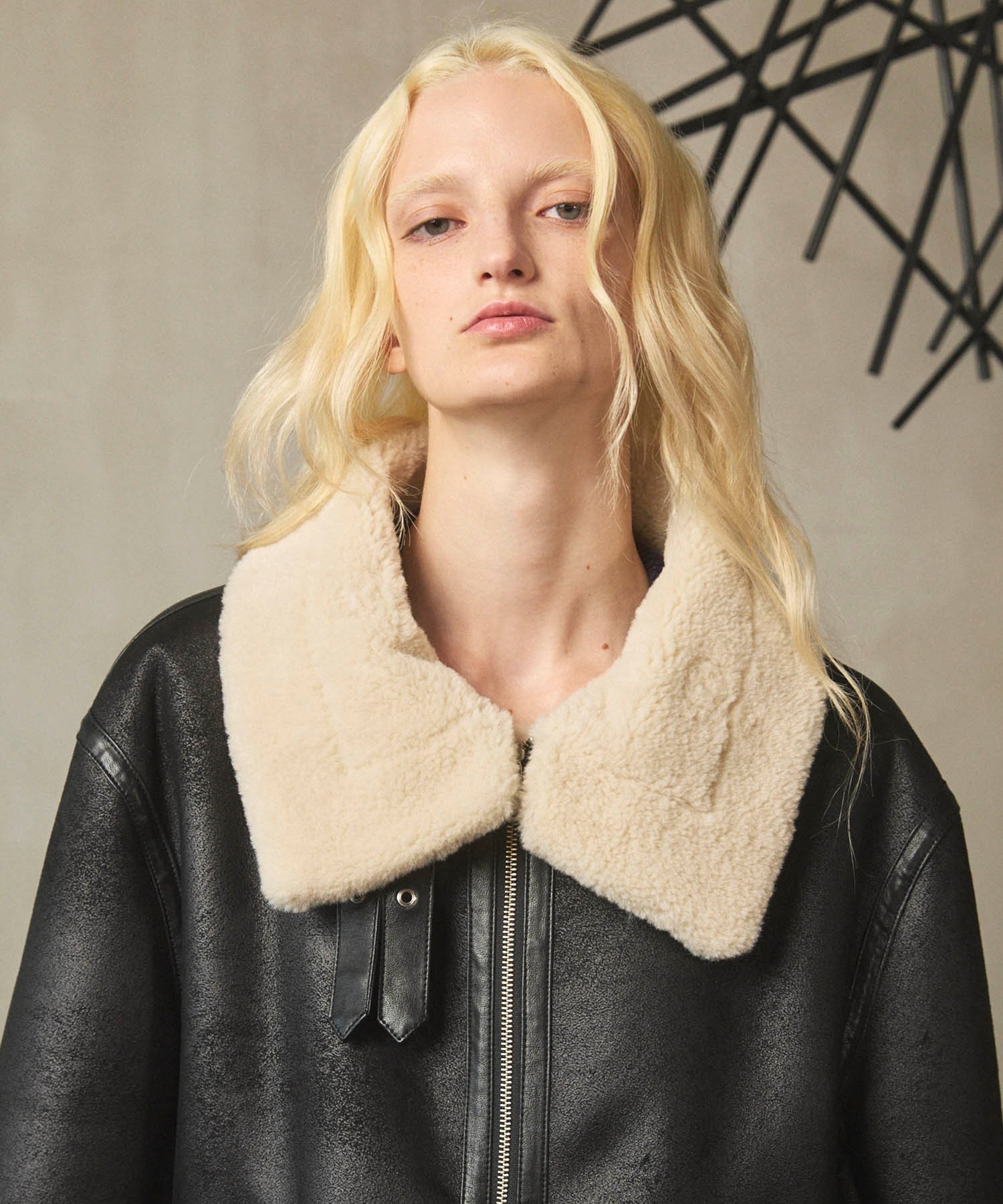 MAISON SPECIAL｜B-3 Fake Mouton Jacket | Rakuten Fashion(楽天