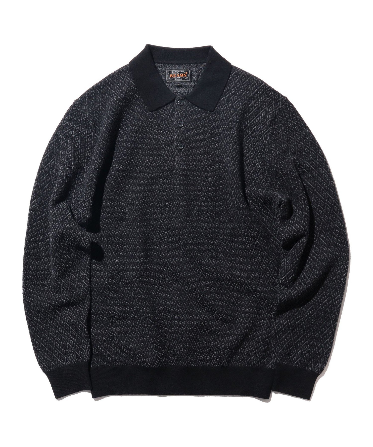 BEAMS MEN｜BEAMS PLUS / ダイヤ柄 ニット ポロシャツ | Rakuten