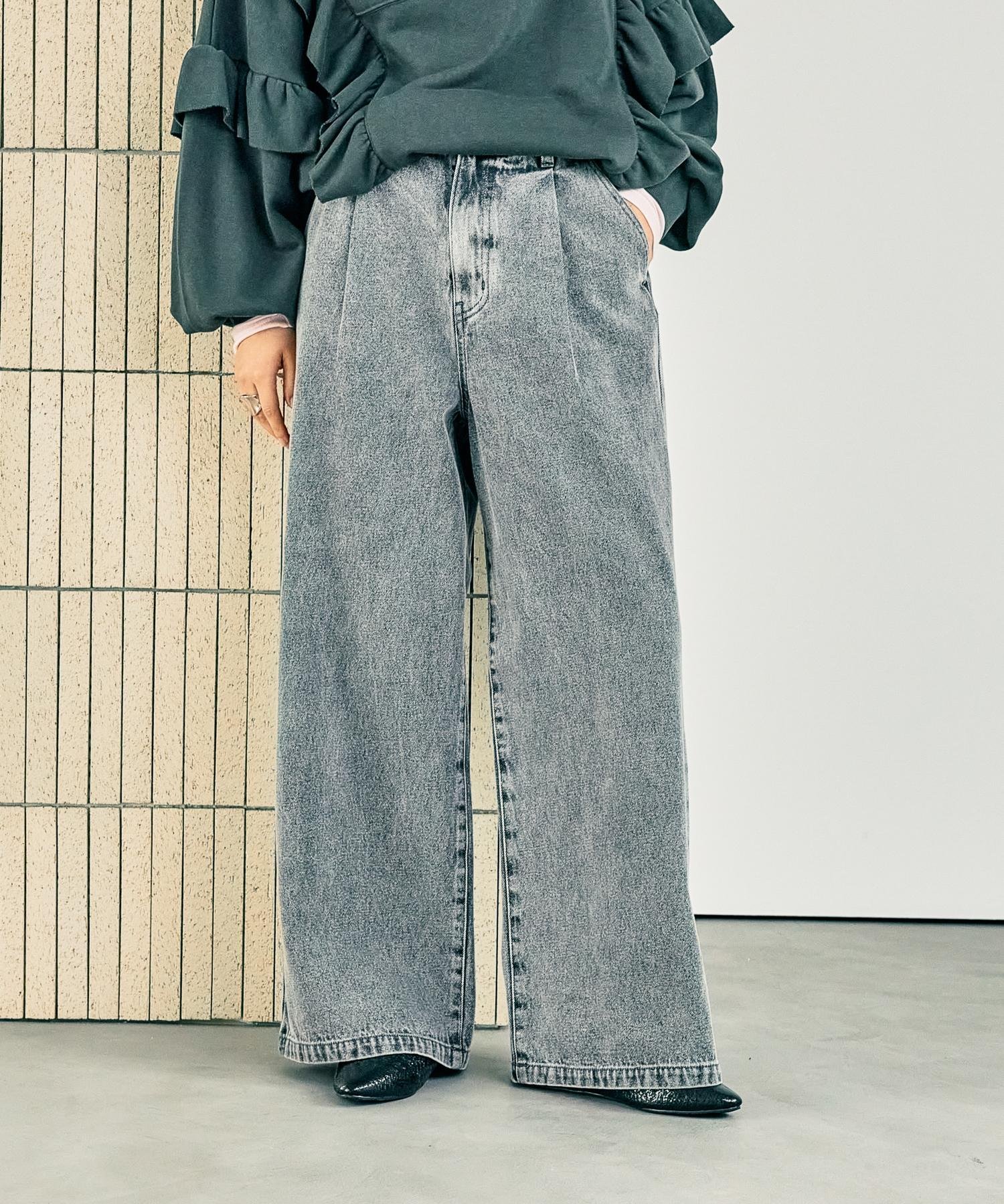 LEPSIM｜タックデニムパンツ | Rakuten Fashion(楽天ファッション／旧
