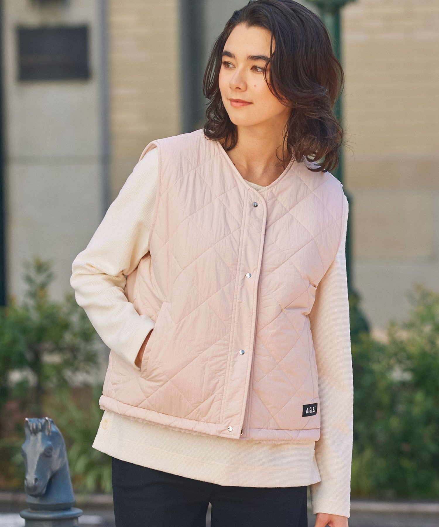 AIGLE｜Dupont Sorona中綿 撥水 リバーシブル インサレーション