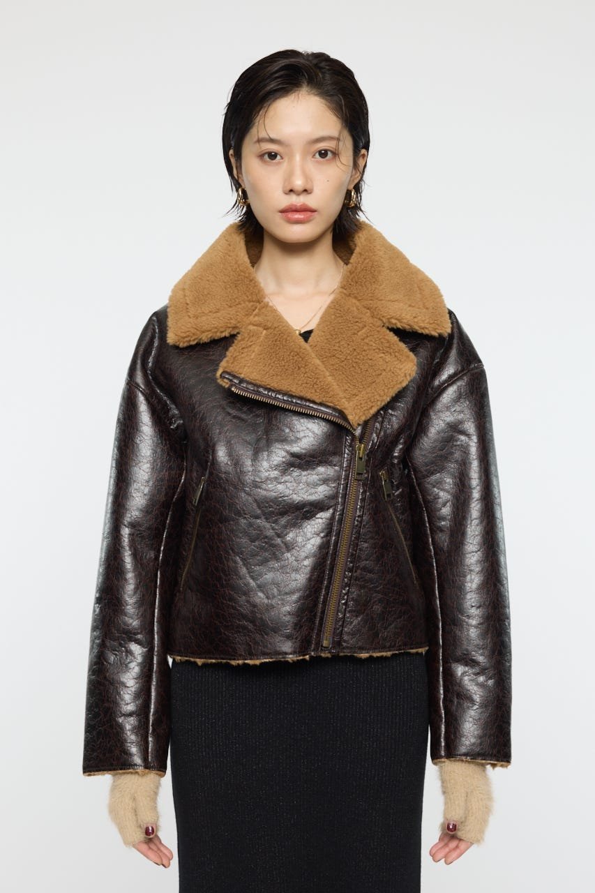 moussy｜F/LEATHER 70s HALF コート | Rakuten Fashion(楽天