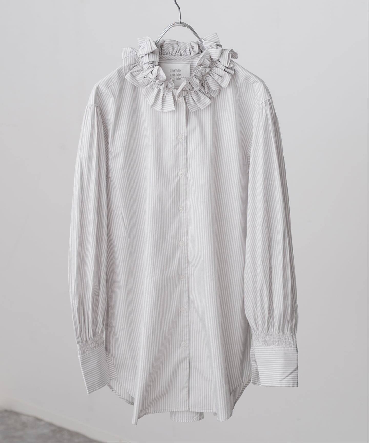 Spick & Span｜crinkle crinkle crinkle 別注frill coller shirts